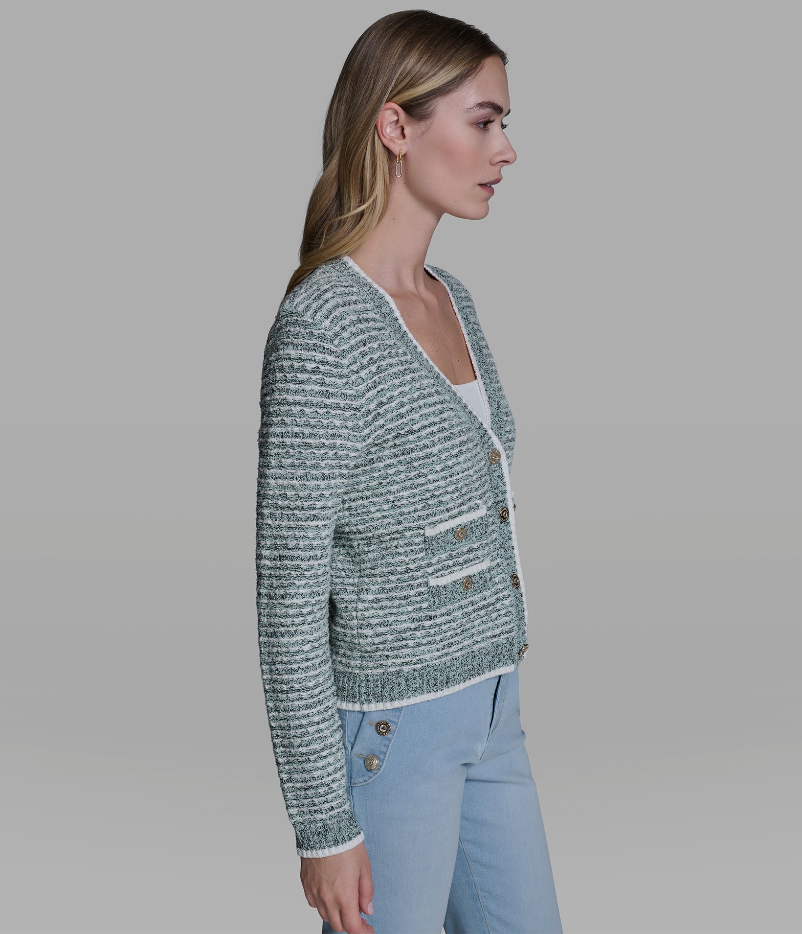FUZZY KNIT CARDIGAN VIEW 3 | Women's Tops & Sweaters FUZZY KNIT CARDIGAN VIEW 3 | Women's Tops & Sweaters