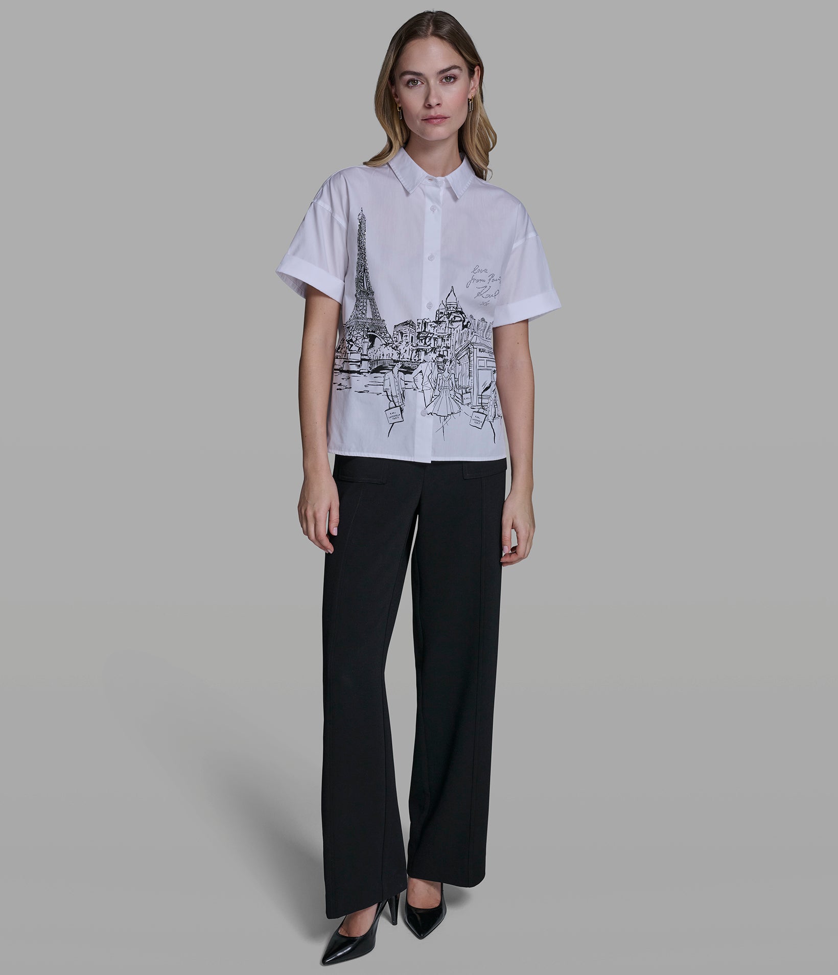 PARIS SCENE POPLIN SHIRT VIEW 3 | New Arrivals PARIS SCENE POPLIN SHIRT VIEW 3 | New Arrivals