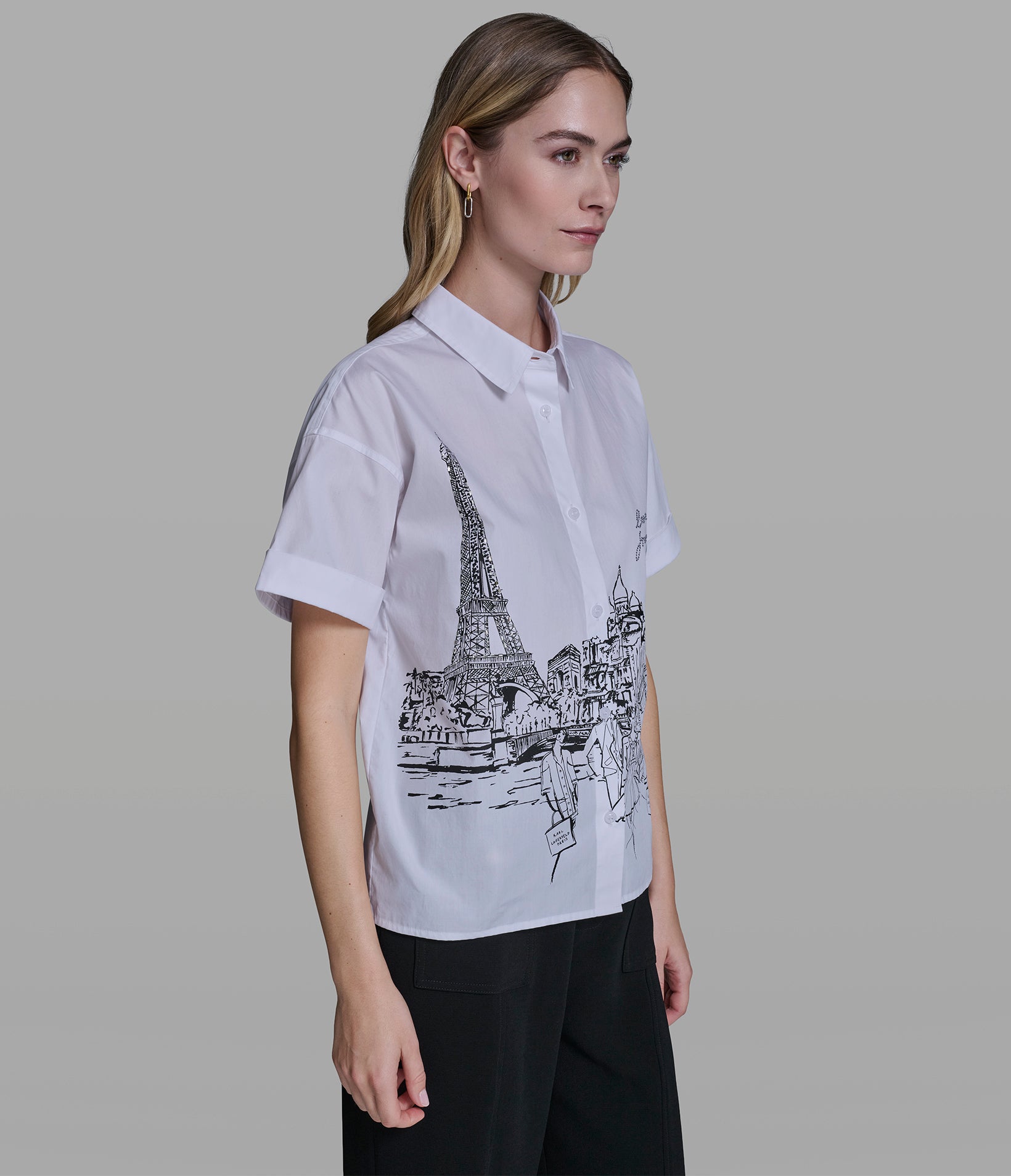 PARIS SCENE POPLIN SHIRT View 2 | New Arrivals PARIS SCENE POPLIN SHIRT View 2 | New Arrivals