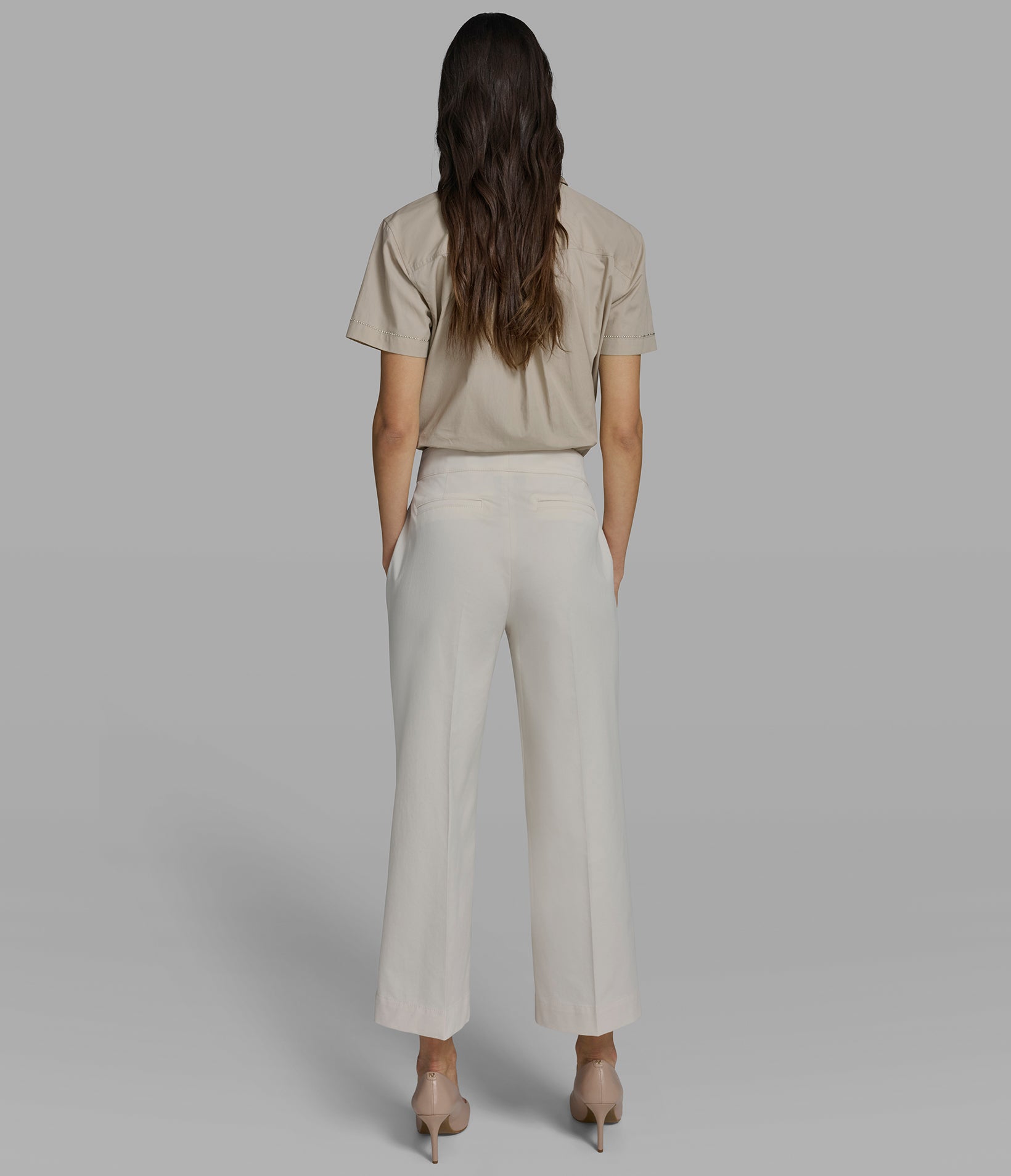 COTTON TWILL WIDE LEG PANT VIEW 4 COTTON TWILL WIDE LEG PANT VIEW 4