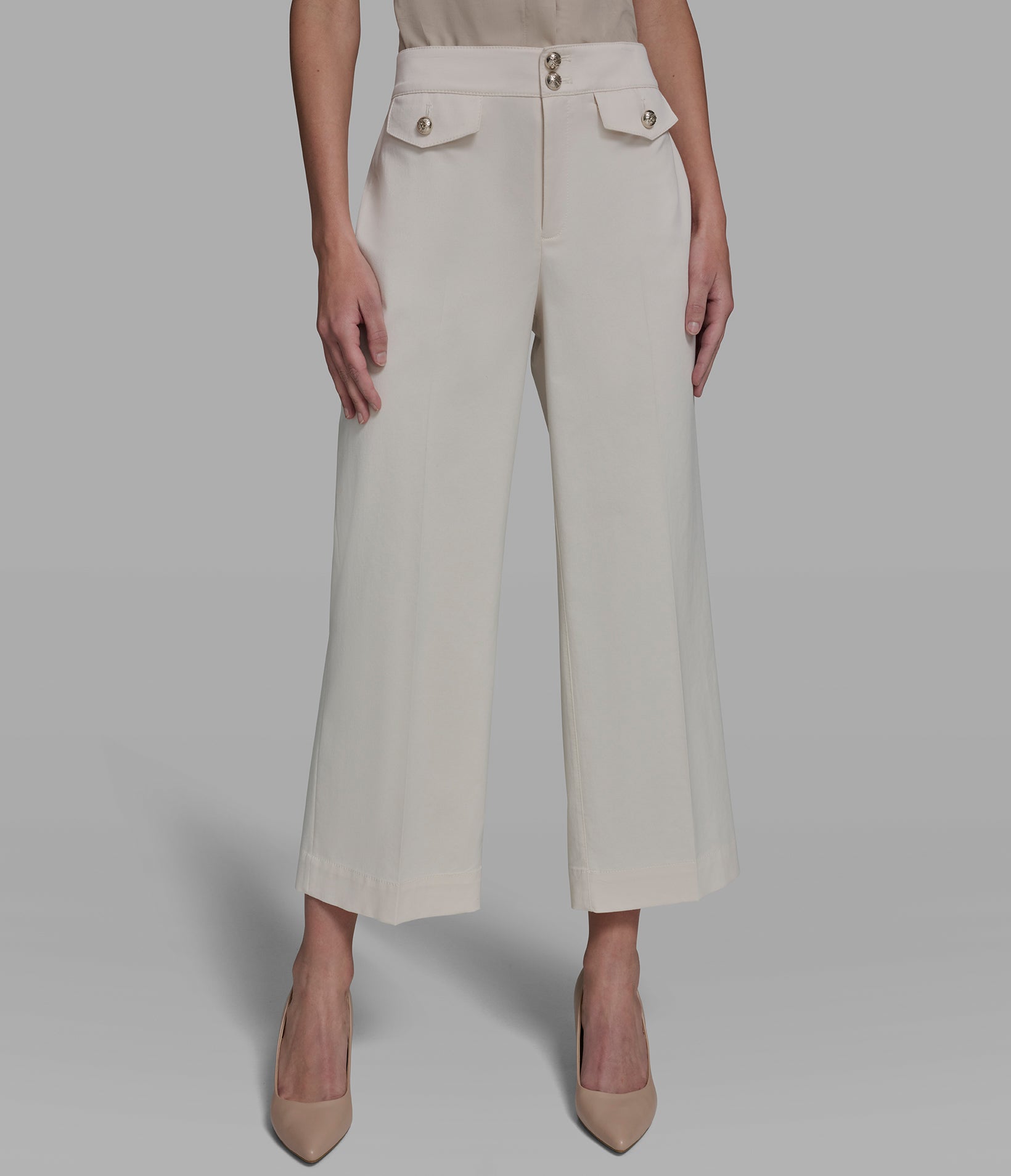 COTTON TWILL WIDE LEG PANT View 1 | Products COTTON TWILL WIDE LEG PANT View 1 | Products