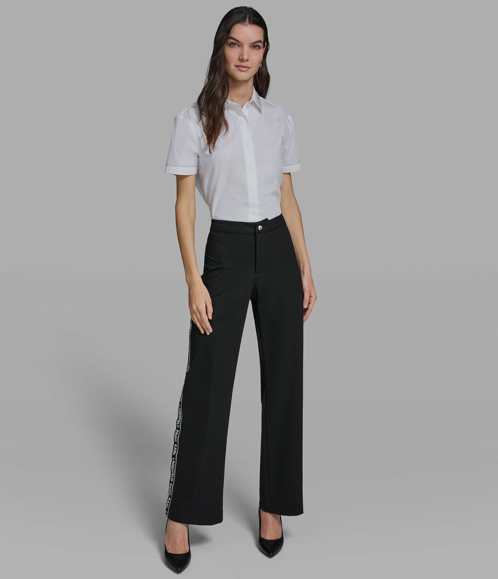 KARL LOGO TAPE PANT VIEW 4 | Women's Clothing KARL LOGO TAPE PANT VIEW 4 | Women's Clothing