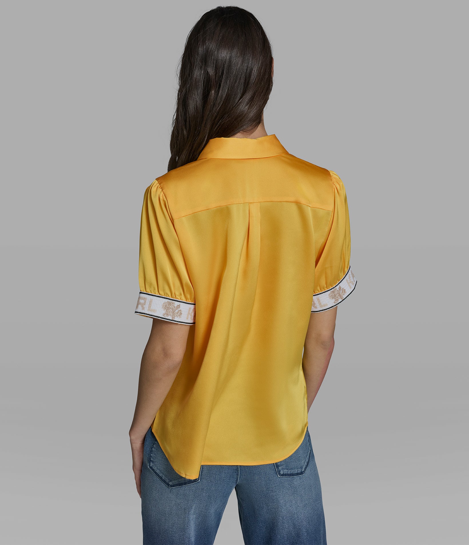 KARL CUFF LOGO BLOUSE View 2 | New Arrivals KARL CUFF LOGO BLOUSE View 2 | New Arrivals