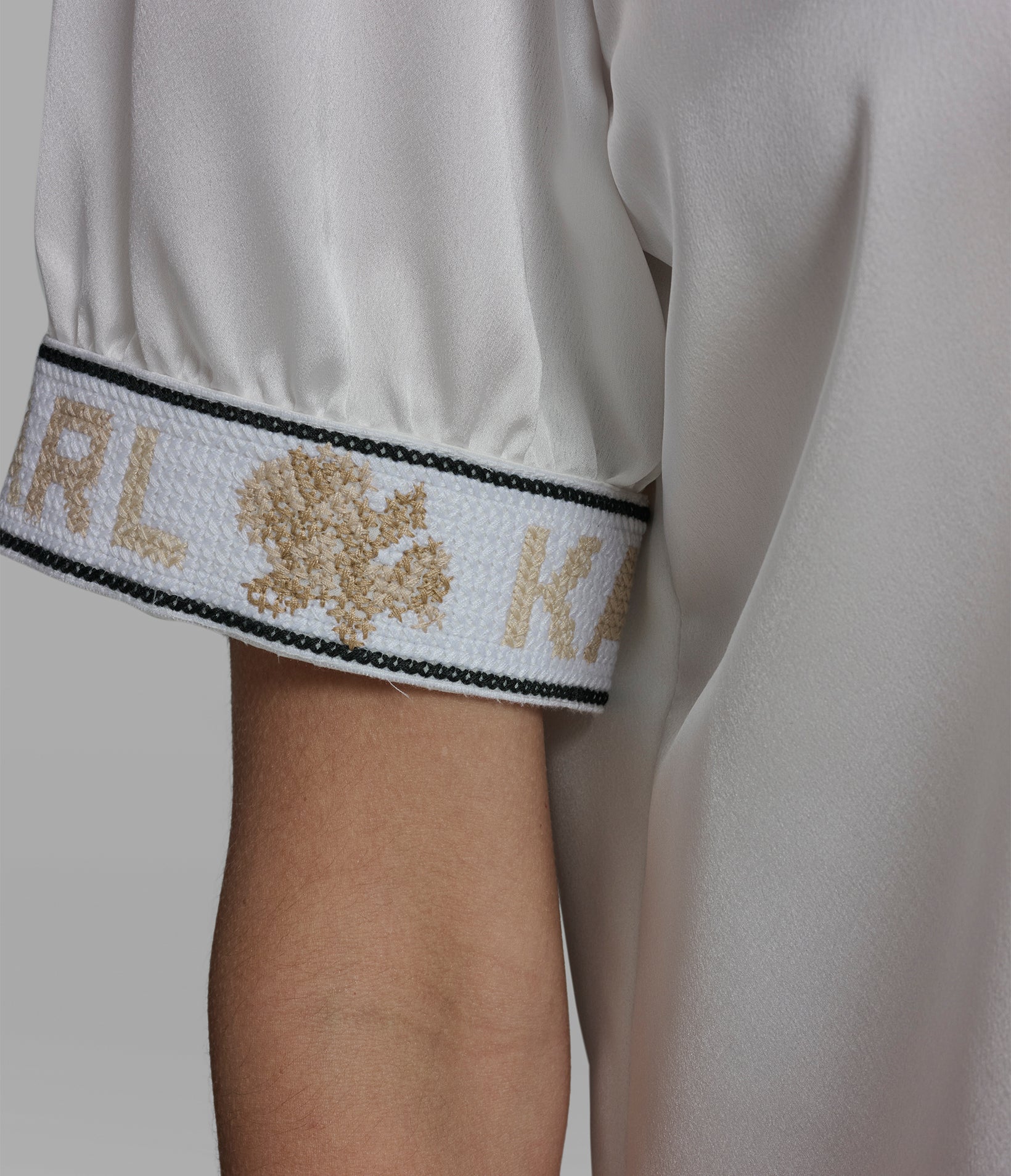 KARL CUFF LOGO BLOUSE VIEW 6 | Women's Tops & Sweaters KARL CUFF LOGO BLOUSE VIEW 6 | Women's Tops & Sweaters