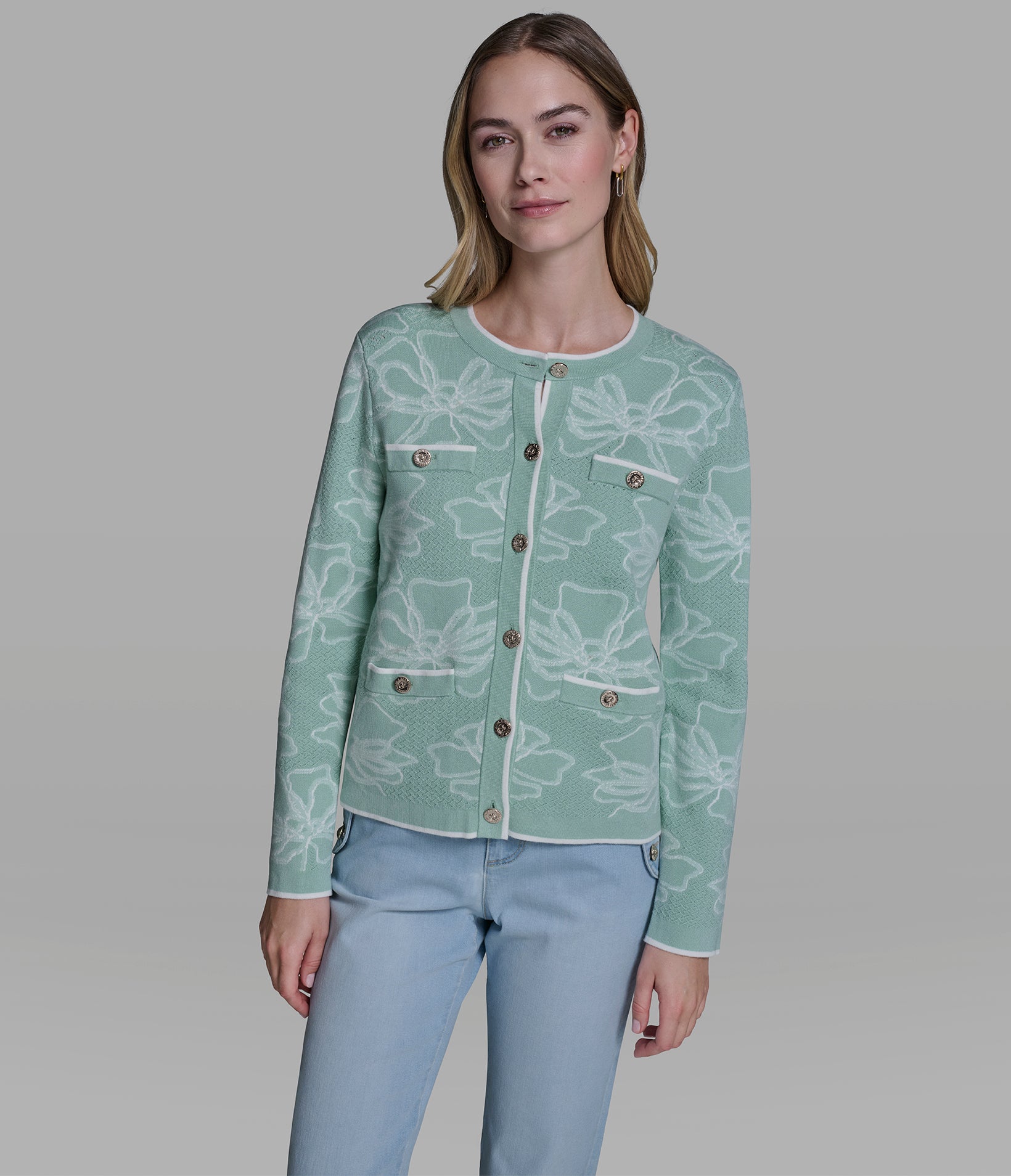 FLORAL PATTERN CARDIGAN View 1 | New Arrivals FLORAL PATTERN CARDIGAN View 1 | New Arrivals