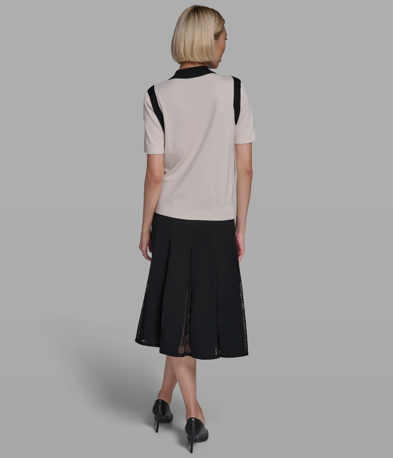 COLORBLOCKED POLO SWEATER VIEW 6 COLORBLOCKED POLO SWEATER VIEW 6