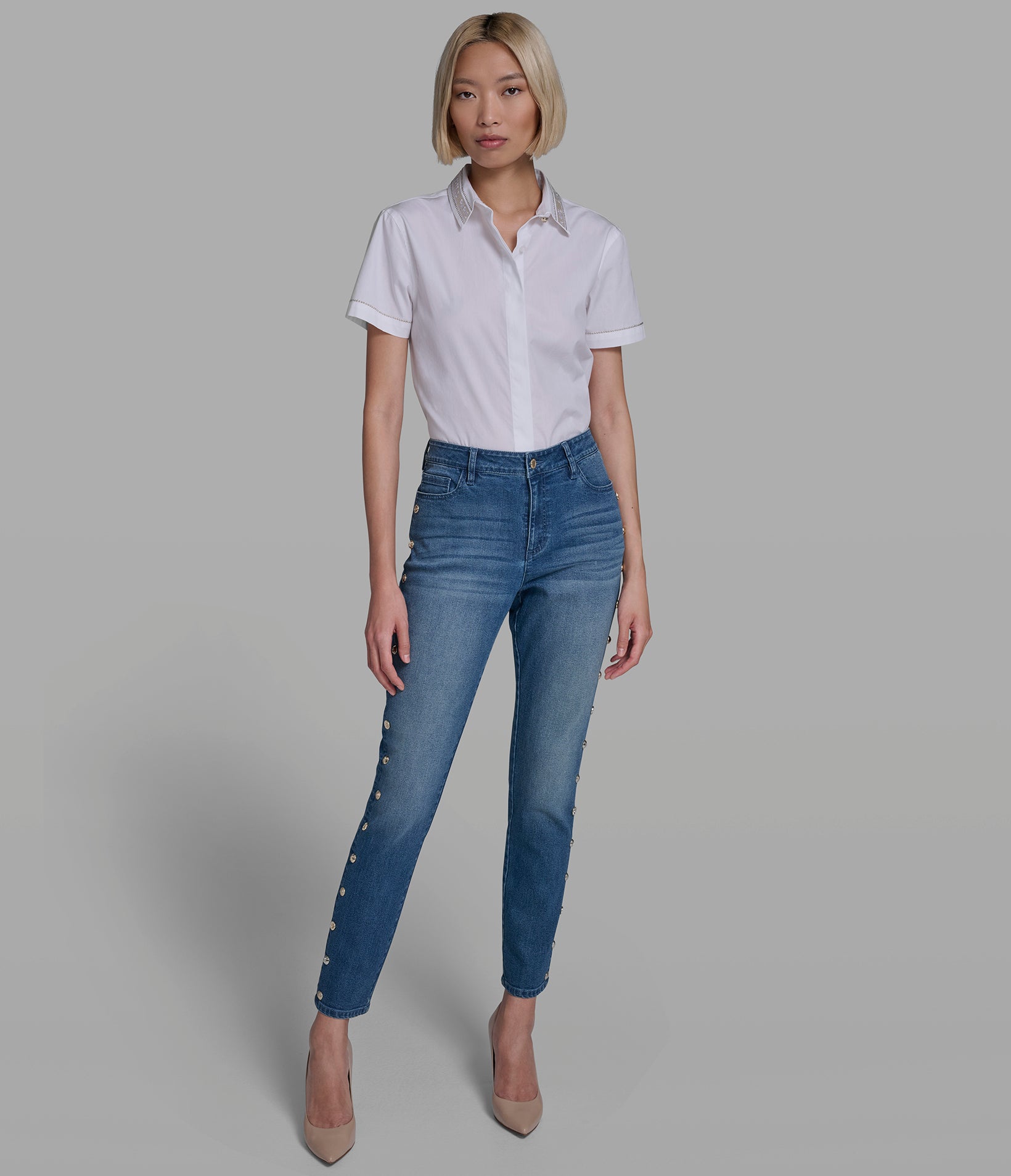 STUDDED STRAIGHT LEG JEAN VIEW 4 | Women's Denim STUDDED STRAIGHT LEG JEAN VIEW 4 | Women's Denim