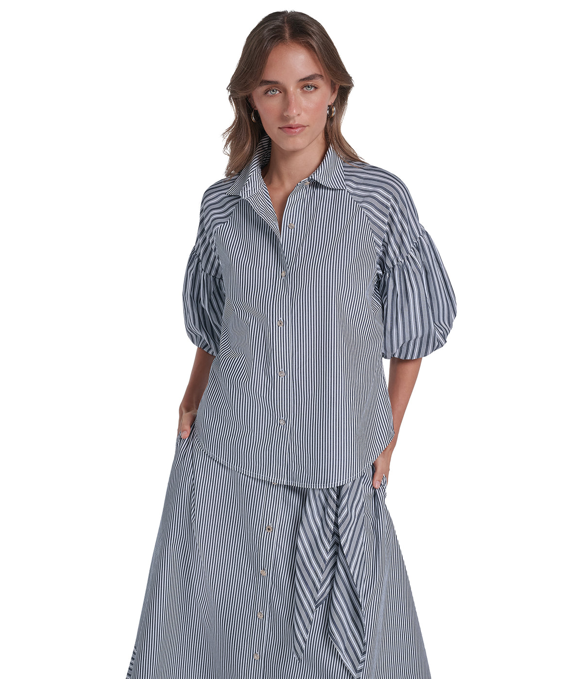 BUBBLE SLEEVE SHIRT VIEW 2 BUBBLE SLEEVE SHIRT VIEW 2