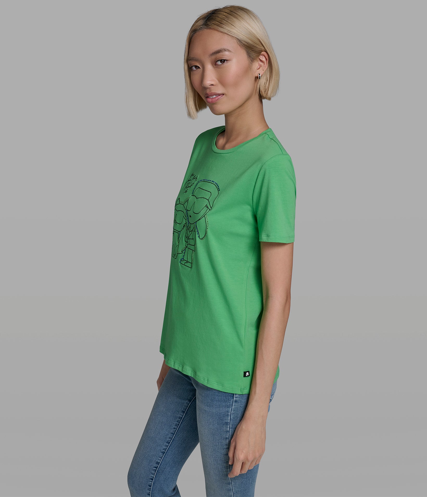 EMBELLISHED DUO OUTLINE TEE VIEW 3 | New Arrivals EMBELLISHED DUO OUTLINE TEE VIEW 3 | New Arrivals