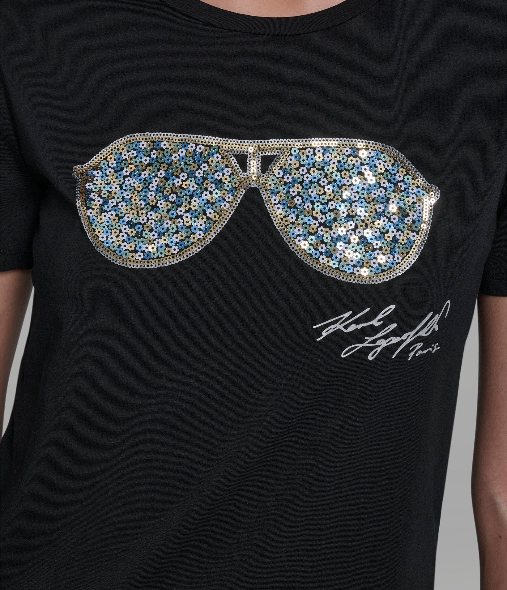 SEQUIN SUNGLASSES LOGO TEE VIEW 6 | New Women's Clothing SEQUIN SUNGLASSES LOGO TEE VIEW 6 | New Women's Clothing