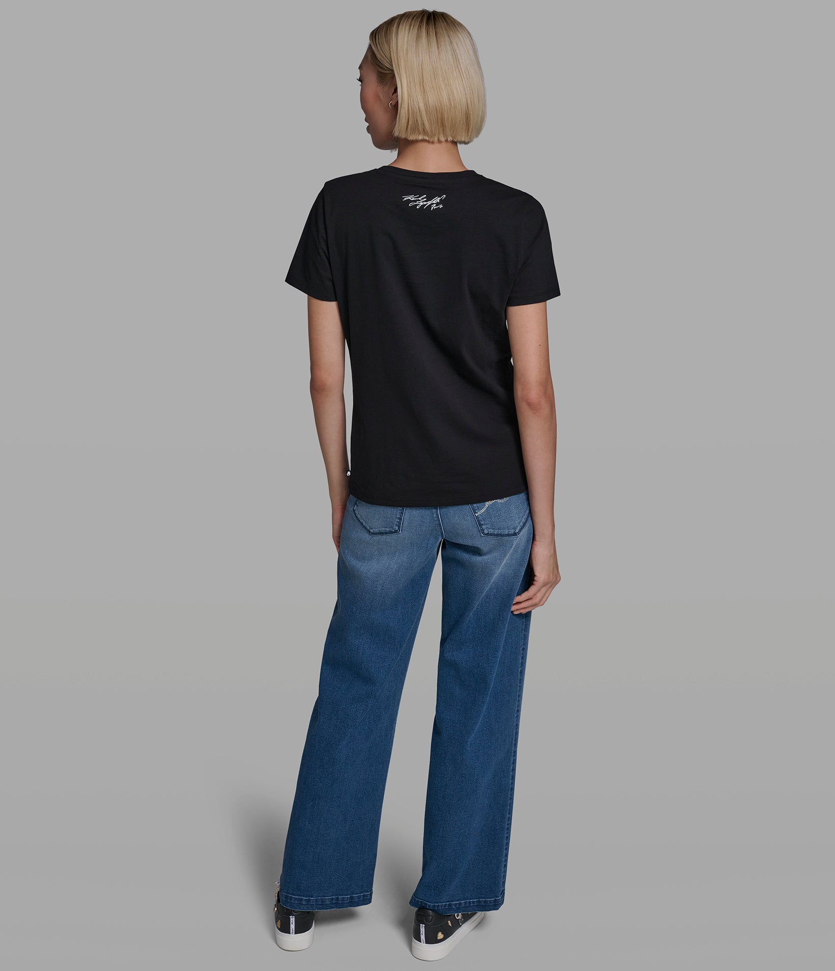 FLORAL QUOTE LOGO TEE VIEW 5 FLORAL QUOTE LOGO TEE VIEW 5