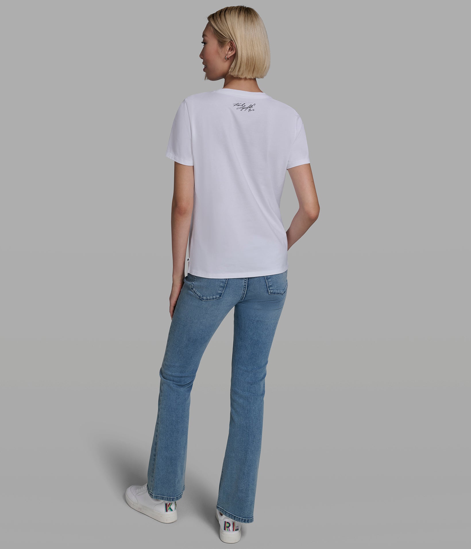 FLORAL QUOTE LOGO TEE VIEW 5 FLORAL QUOTE LOGO TEE VIEW 5