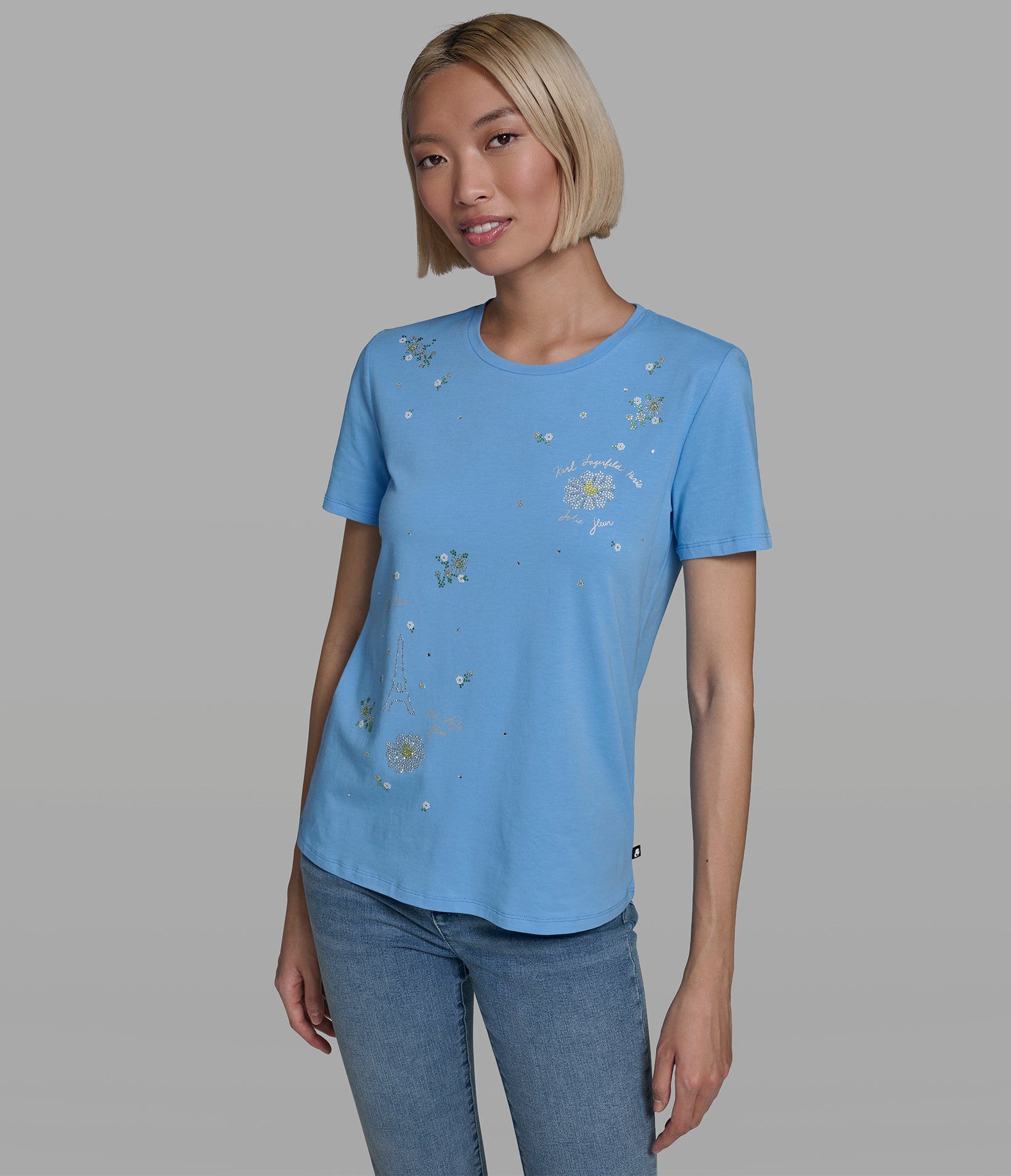 EMBELLISHED WHIMSY TEE View 1 | New Women's Clothing EMBELLISHED WHIMSY TEE View 1 | New Women's Clothing