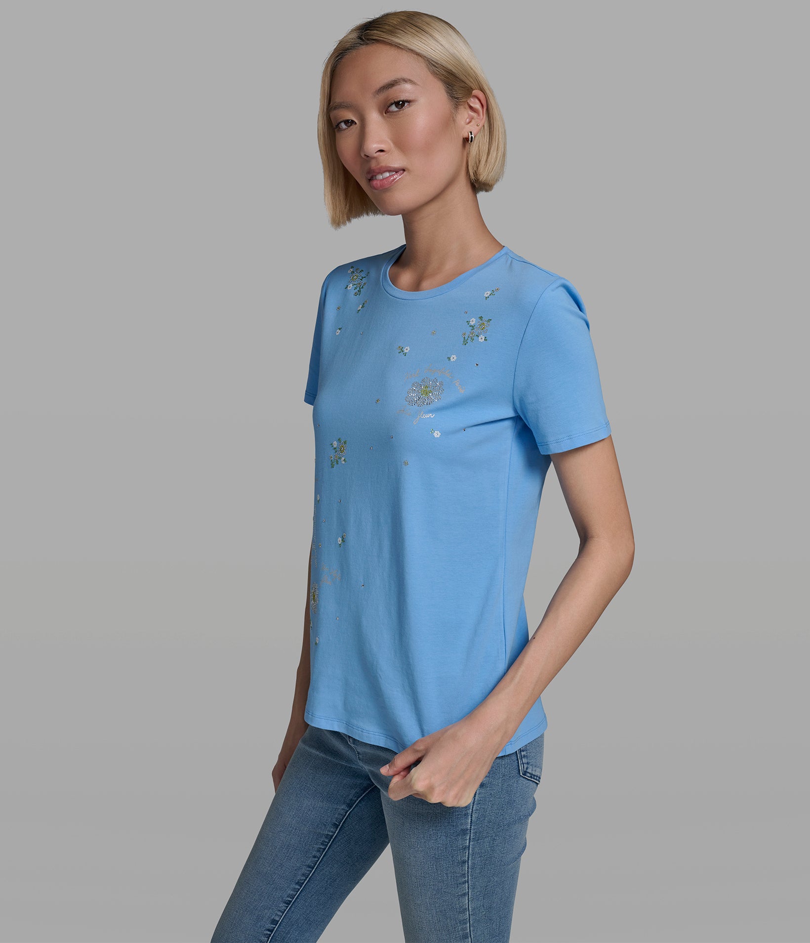 EMBELLISHED WHIMSY TEE VIEW 3 | New Women's Clothing EMBELLISHED WHIMSY TEE VIEW 3 | New Women's Clothing