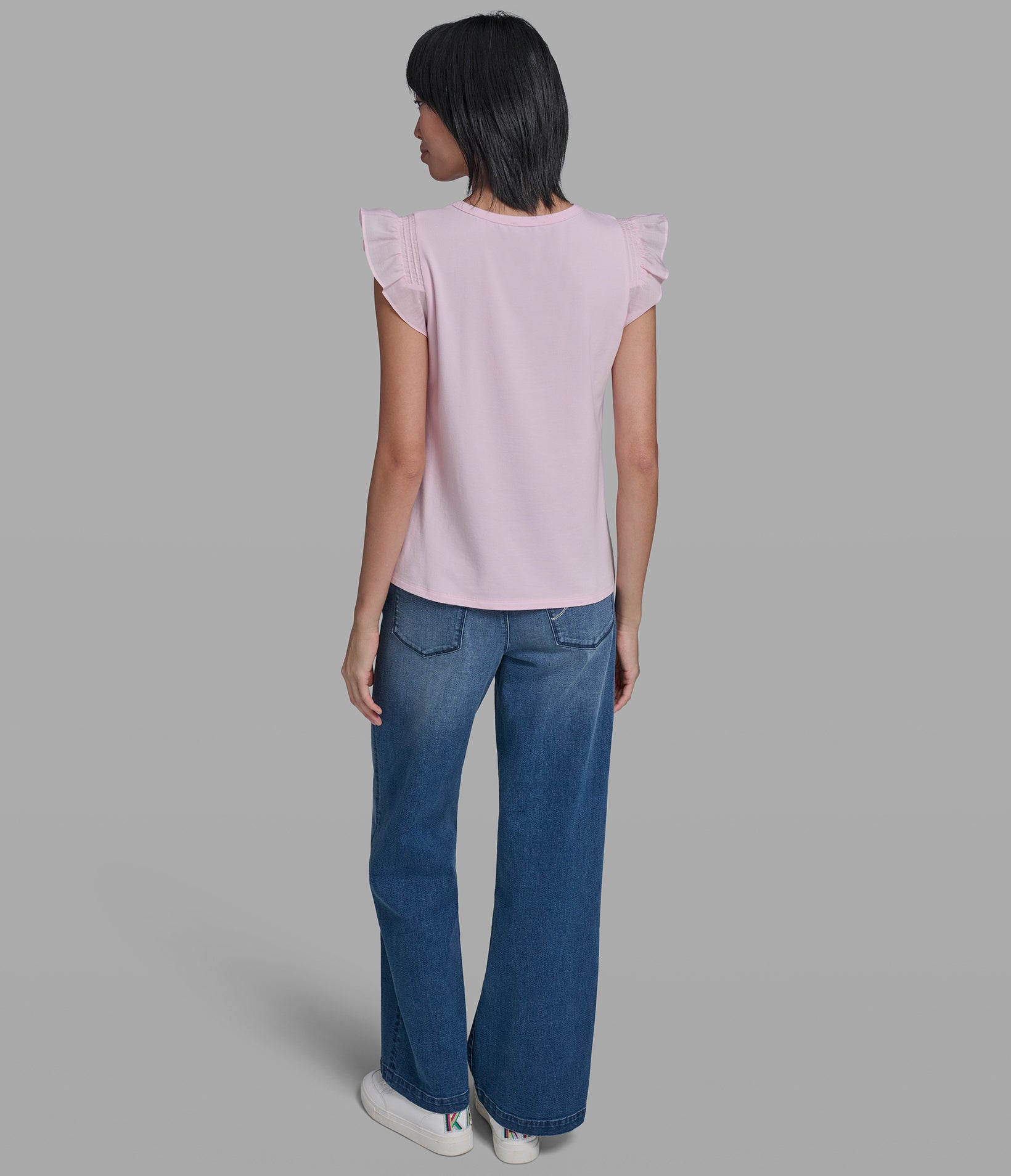 RUFFLE SLEEVE KNIT TOP VIEW 5 | Women's Tops & Sweaters RUFFLE SLEEVE KNIT TOP VIEW 5 | Women's Tops & Sweaters