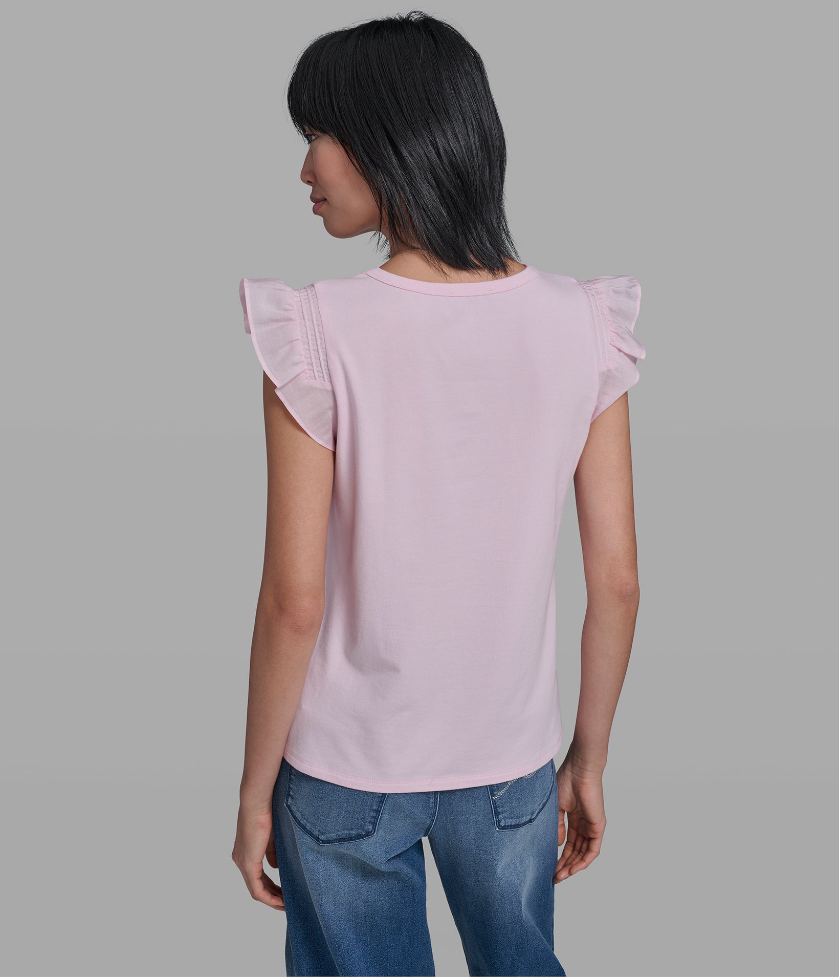 RUFFLE SLEEVE KNIT TOP View 2 | New Arrivals RUFFLE SLEEVE KNIT TOP View 2 | New Arrivals