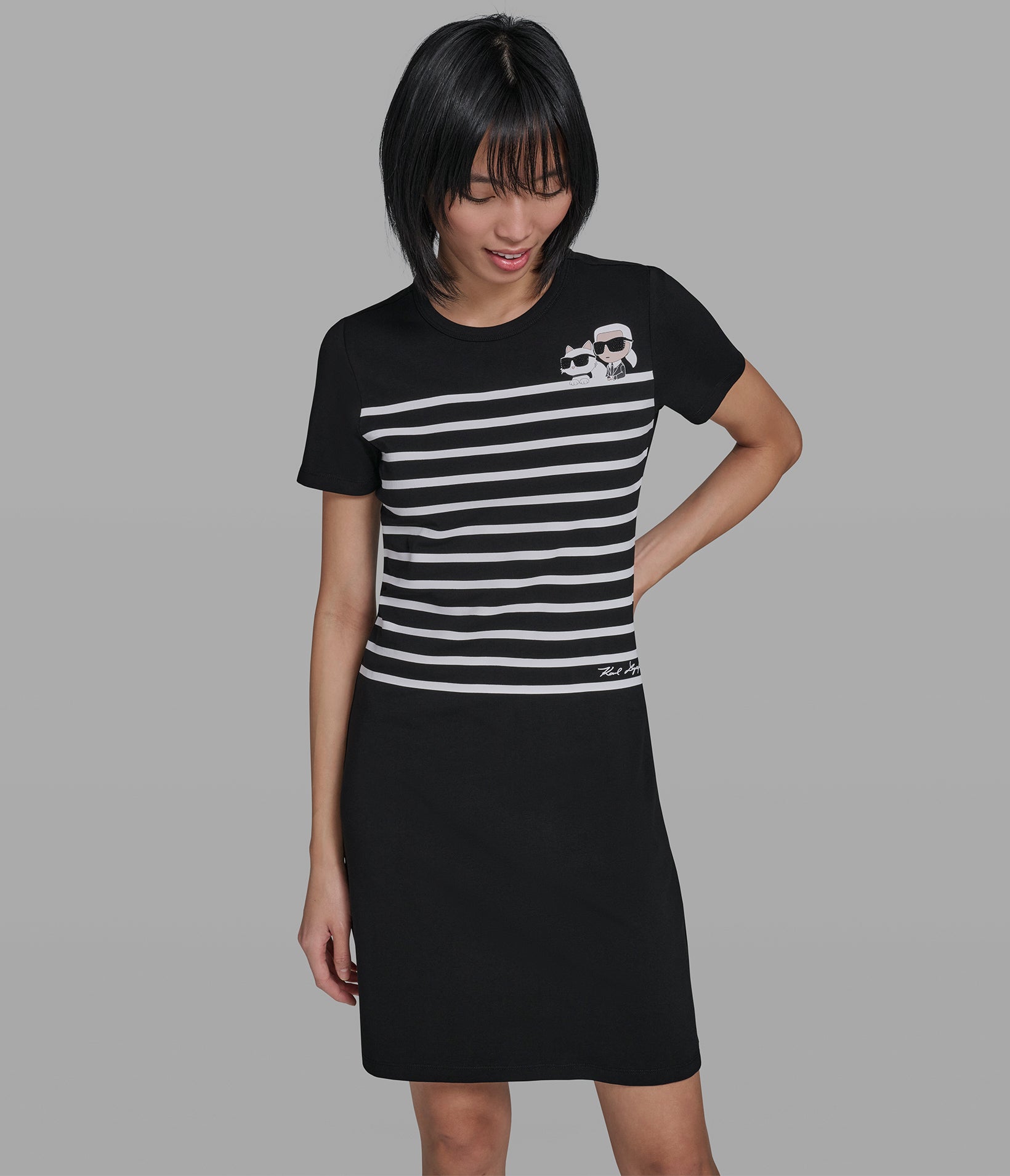 STRIPED DUO TEE DRESS VIEW 1 | Women's Dresses & Jumpsuits STRIPED DUO TEE DRESS VIEW 1 | Women's Dresses & Jumpsuits