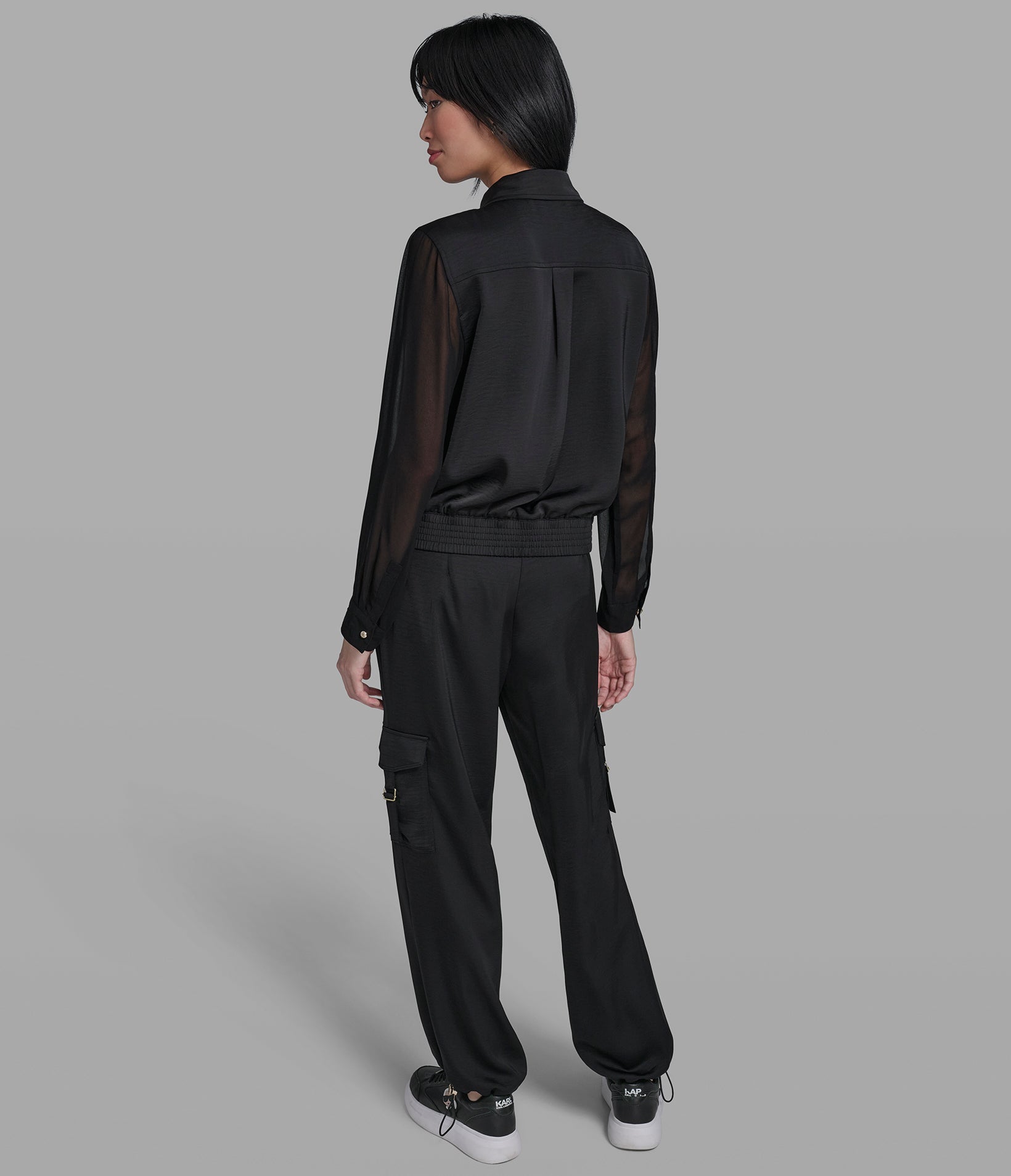 CO-ORD SILKY SHIRT JACKET VIEW 5 | Jackets & Coats CO-ORD SILKY SHIRT JACKET VIEW 5 | Jackets & Coats