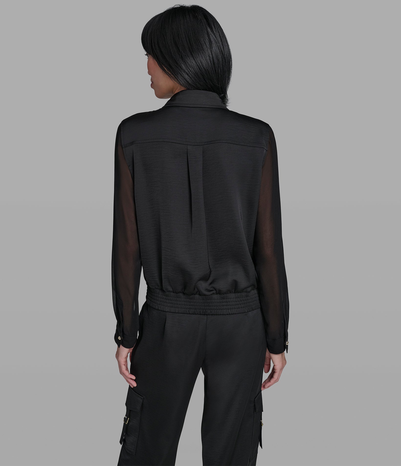 CO-ORD SILKY SHIRT JACKET View 2 | Jackets & Coats CO-ORD SILKY SHIRT JACKET View 2 | Jackets & Coats