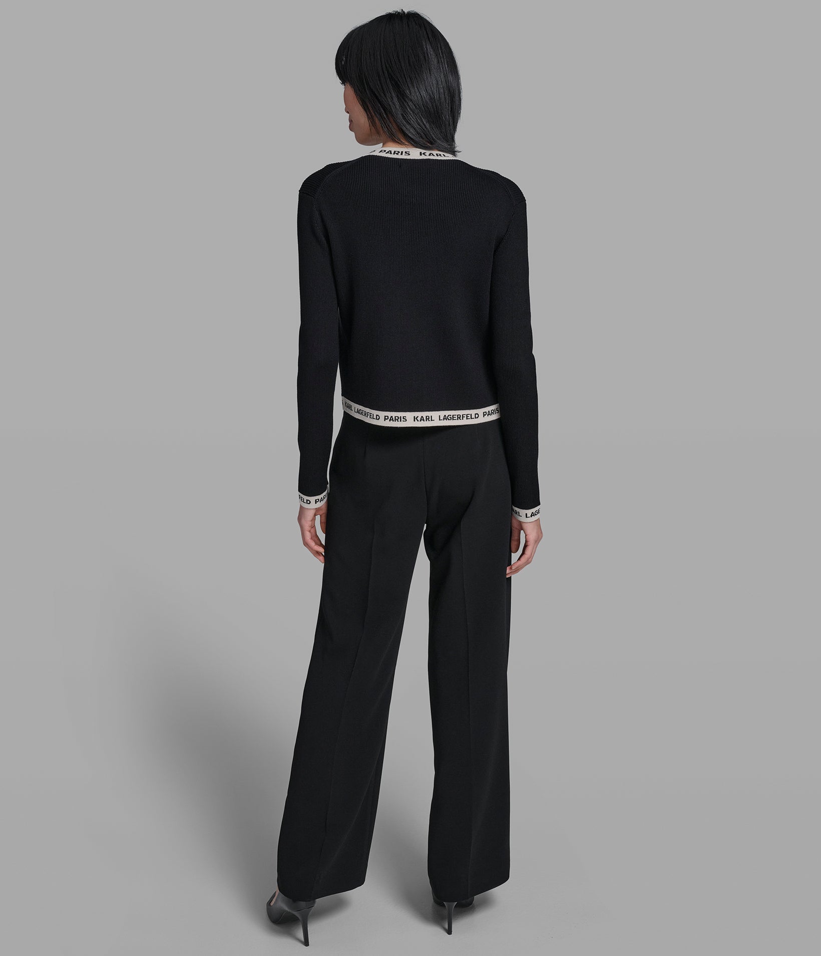 KARL LOGO TRIM CARDIGAN VIEW 5 | New Arrivals KARL LOGO TRIM CARDIGAN VIEW 5 | New Arrivals