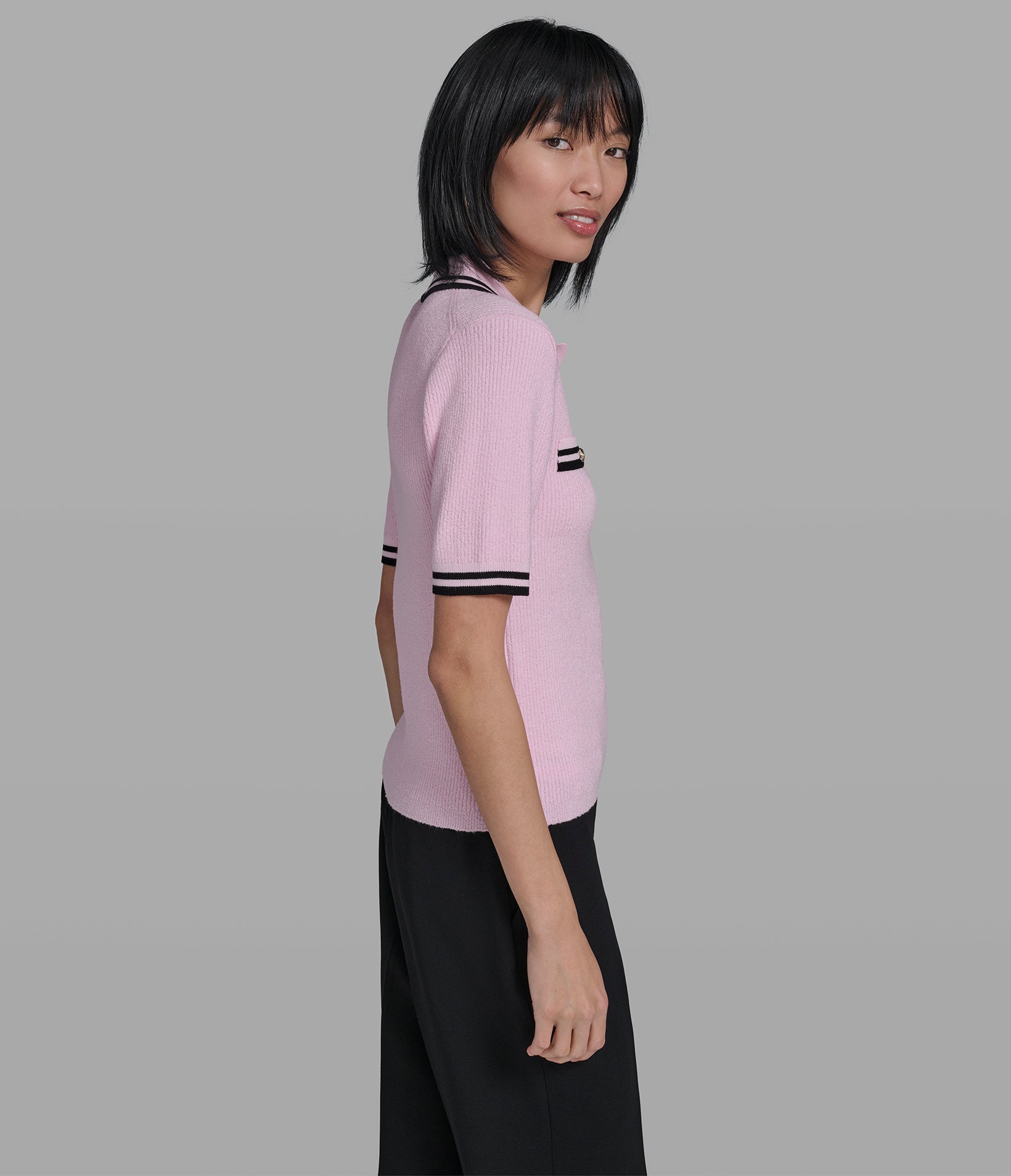 CONTRAST KNIT POLO VIEW 3 | Women's Tops & Sweaters CONTRAST KNIT POLO VIEW 3 | Women's Tops & Sweaters