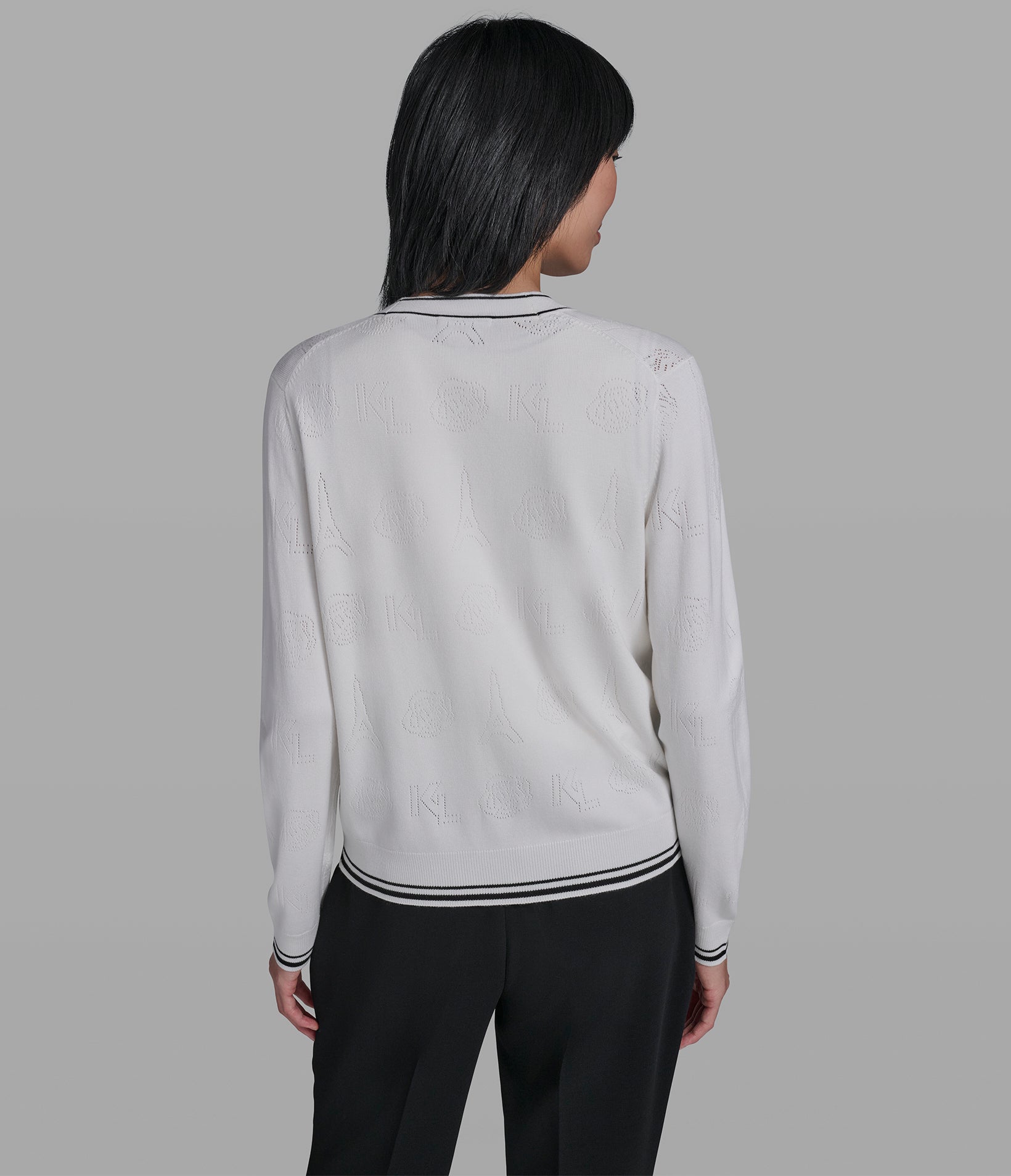 PERFORATED CARDIGAN View 2 | Women's Tops & Sweaters PERFORATED CARDIGAN View 2 | Women's Tops & Sweaters