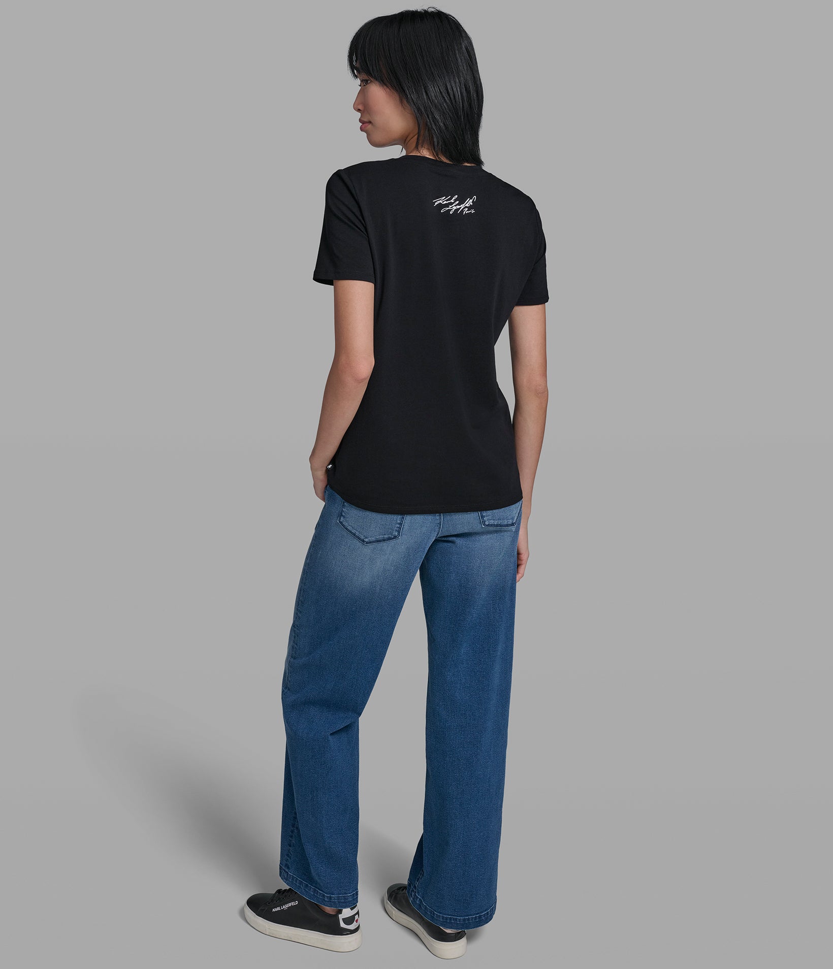 EMBELLISHED BONJOUR GRAPHIC TEE VIEW 6 | Women's Clothing EMBELLISHED BONJOUR GRAPHIC TEE VIEW 6 | Women's Clothing