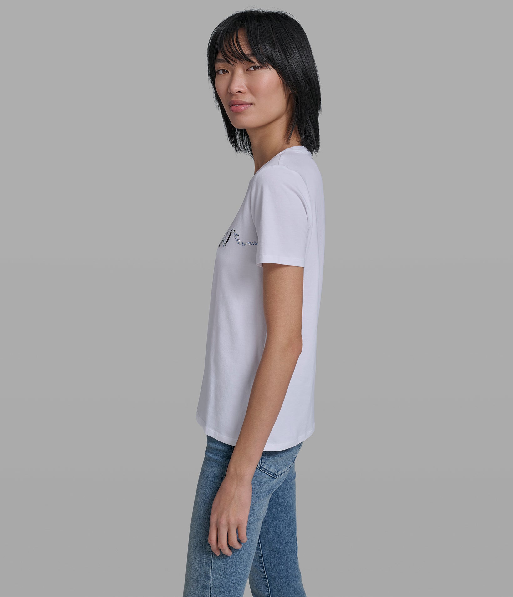 EMBELLISHED BONJOUR GRAPHIC TEE VIEW 3 | Women's Tees & Tanks EMBELLISHED BONJOUR GRAPHIC TEE VIEW 3 | Women's Tees & Tanks