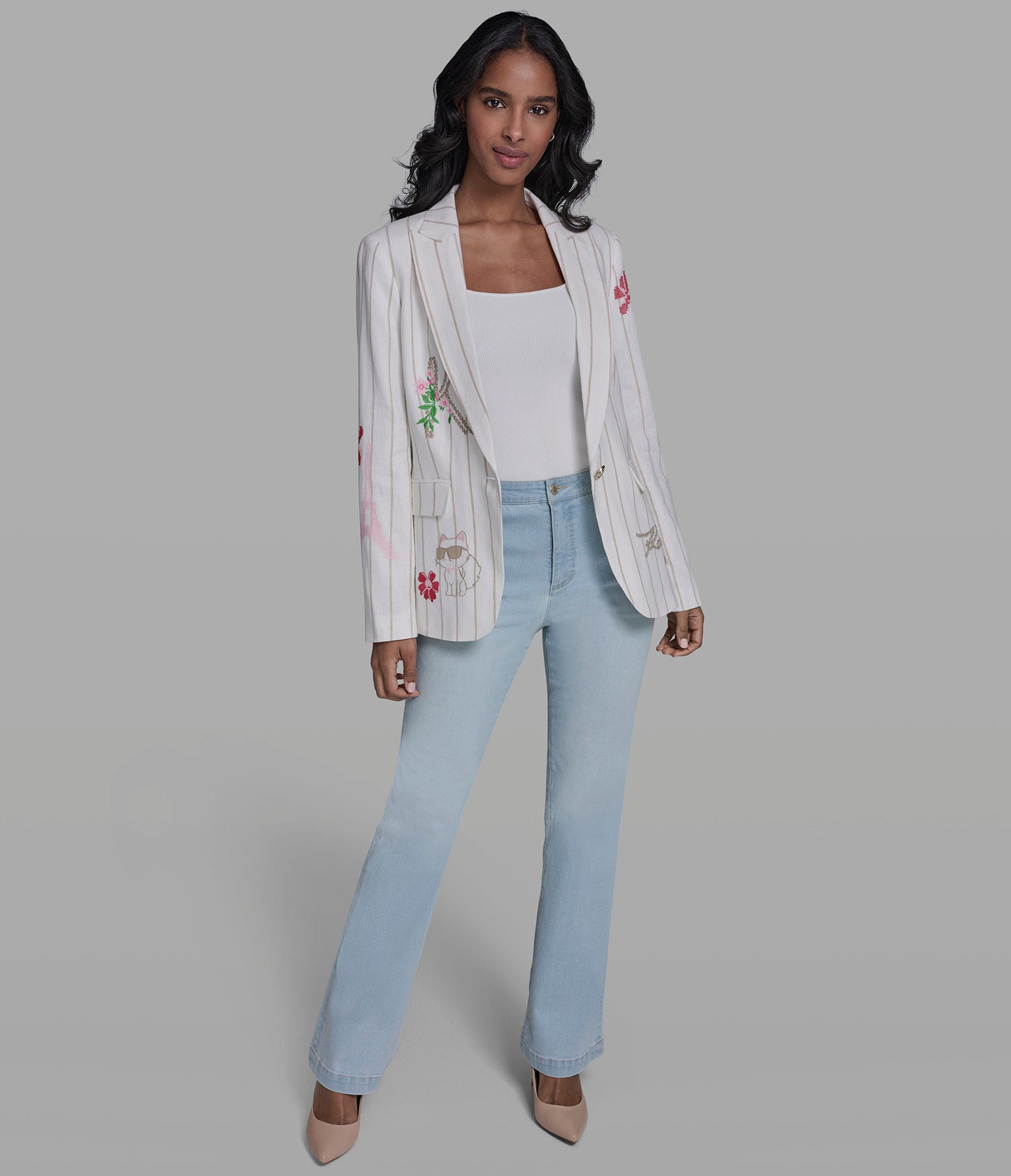 WHIMSY STRIPED BLAZER VIEW 4 | Jackets & Coats WHIMSY STRIPED BLAZER VIEW 4 | Jackets & Coats