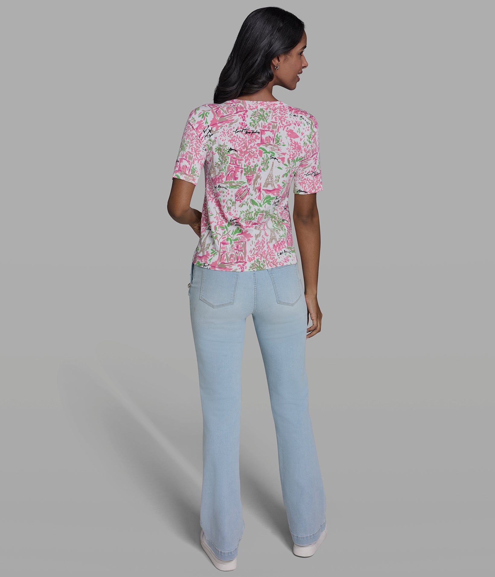 FLORAL CONVERSATIONAL PRINT SWEATER VIEW 5 FLORAL CONVERSATIONAL PRINT SWEATER VIEW 5