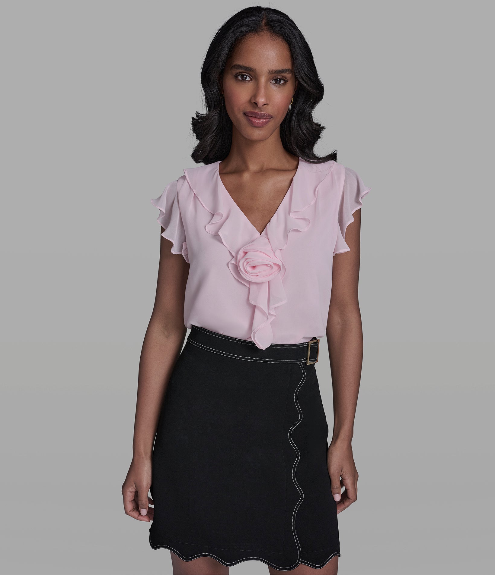ROSETTE RUFFLE BLOUSE View 1 | Women's Tops & Sweaters ROSETTE RUFFLE BLOUSE View 1 | Women's Tops & Sweaters