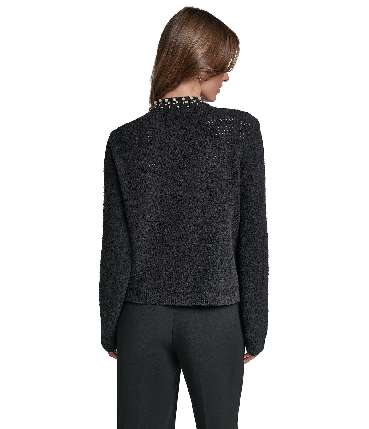 PEARL COLLAR LADY CARDIGAN VIEW 2 PEARL COLLAR LADY CARDIGAN VIEW 2
