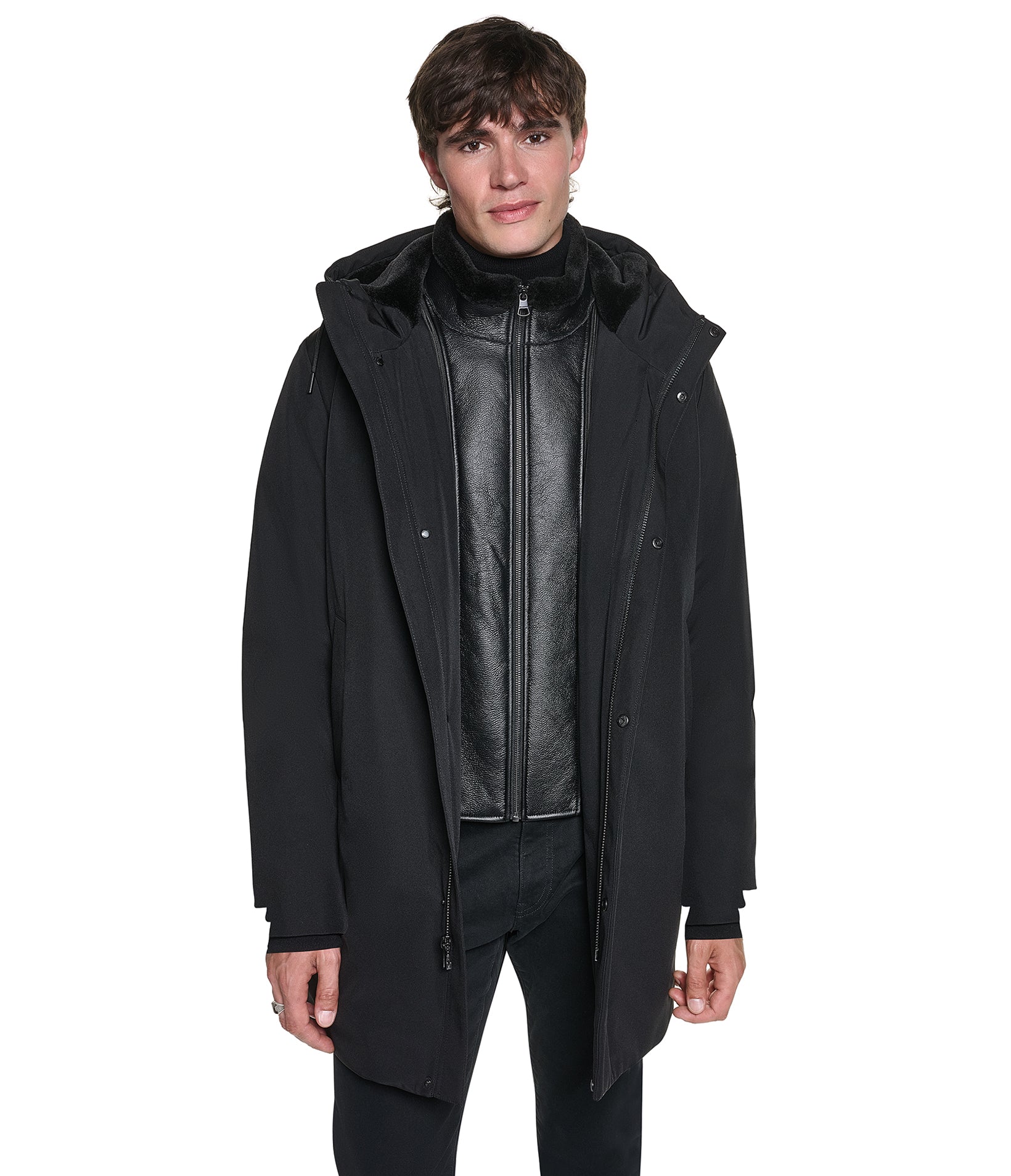 PARKA WITH SHEARLING BIB View 2 | New Men's Arrivals PARKA WITH SHEARLING BIB View 2 | New Men's Arrivals