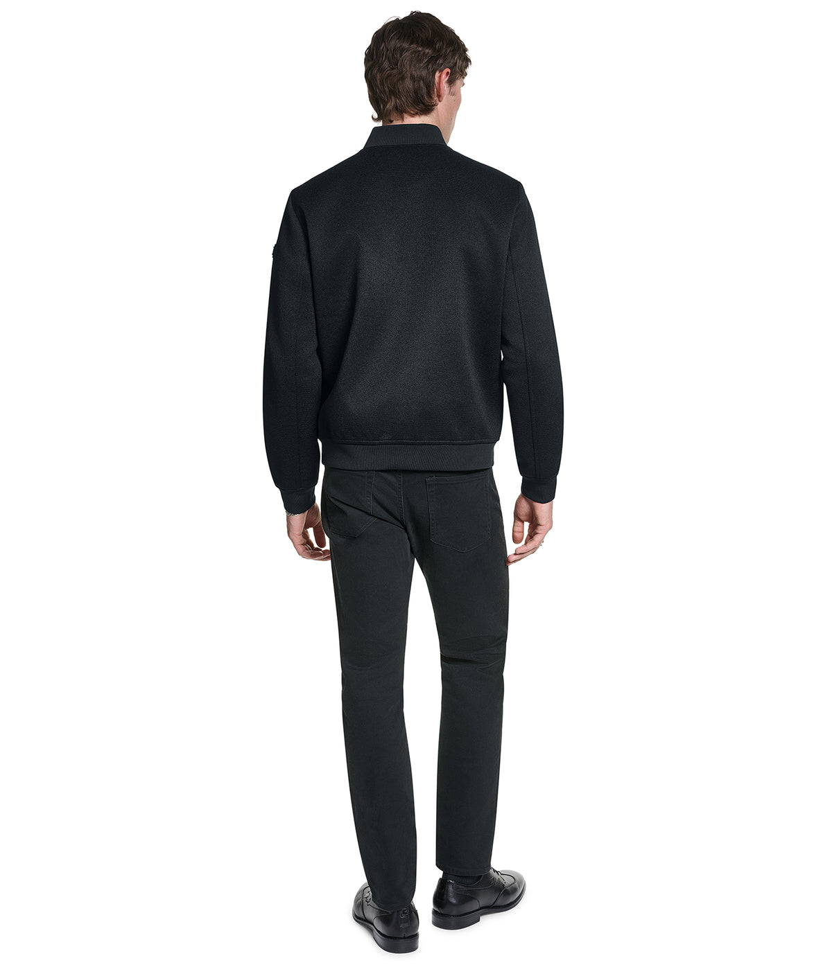 TEXTURED BOMBER JACKET VIEW 5 TEXTURED BOMBER JACKET VIEW 5