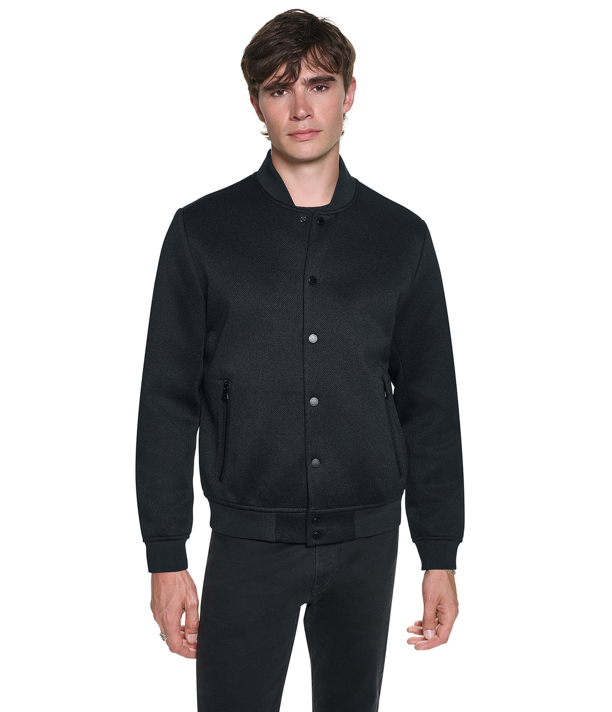 TEXTURED BOMBER JACKET VIEW 1 TEXTURED BOMBER JACKET VIEW 1
