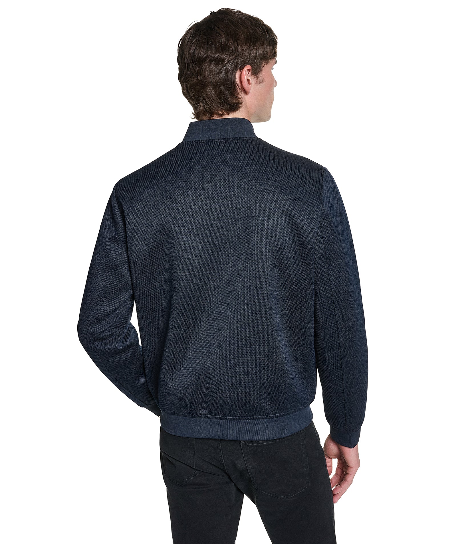 TEXTURED BOMBER JACKET VIEW 2 TEXTURED BOMBER JACKET VIEW 2