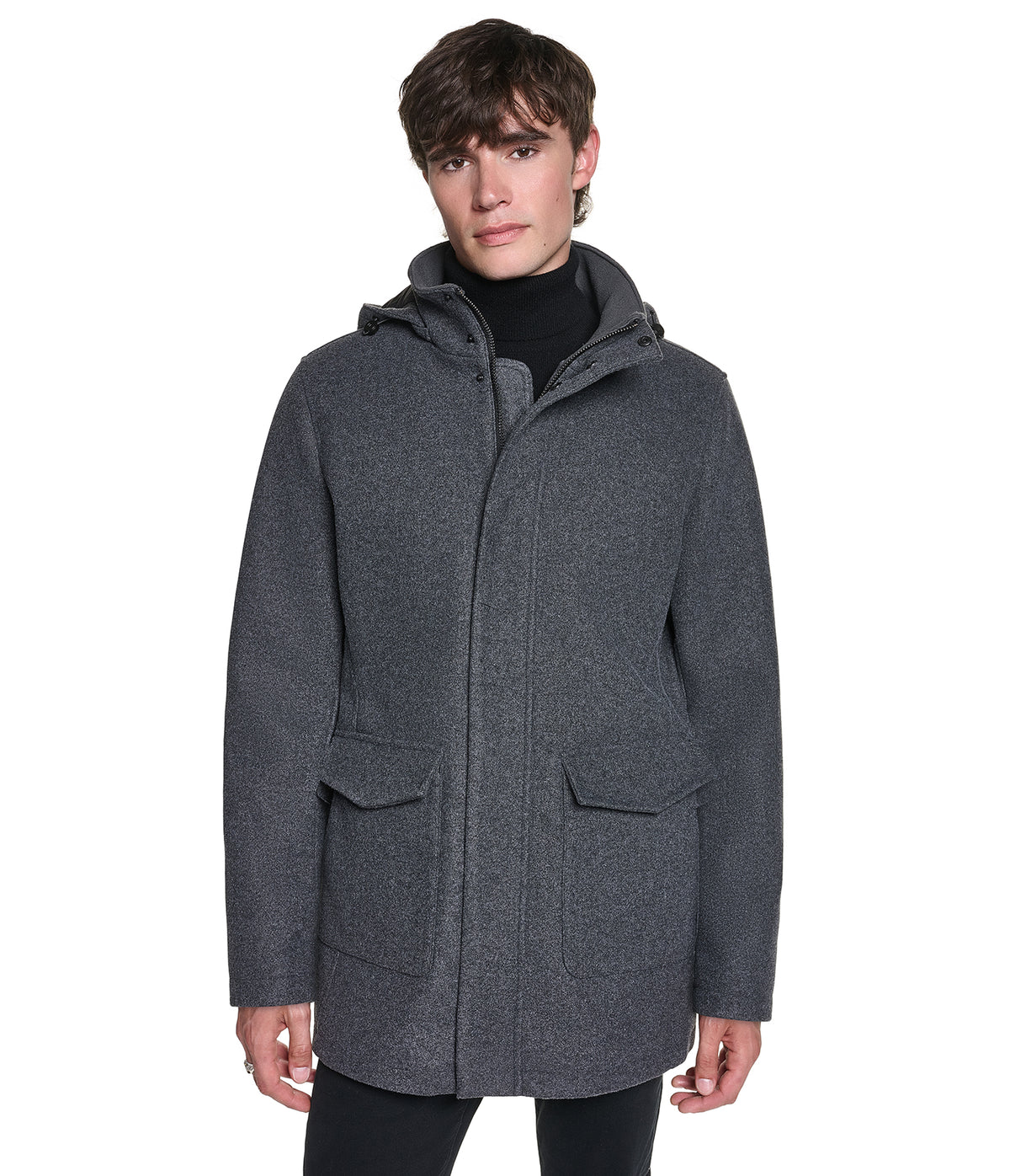 STADIUM COAT WITH PATCH POCKETS VIEW 1 STADIUM COAT WITH PATCH POCKETS VIEW 1