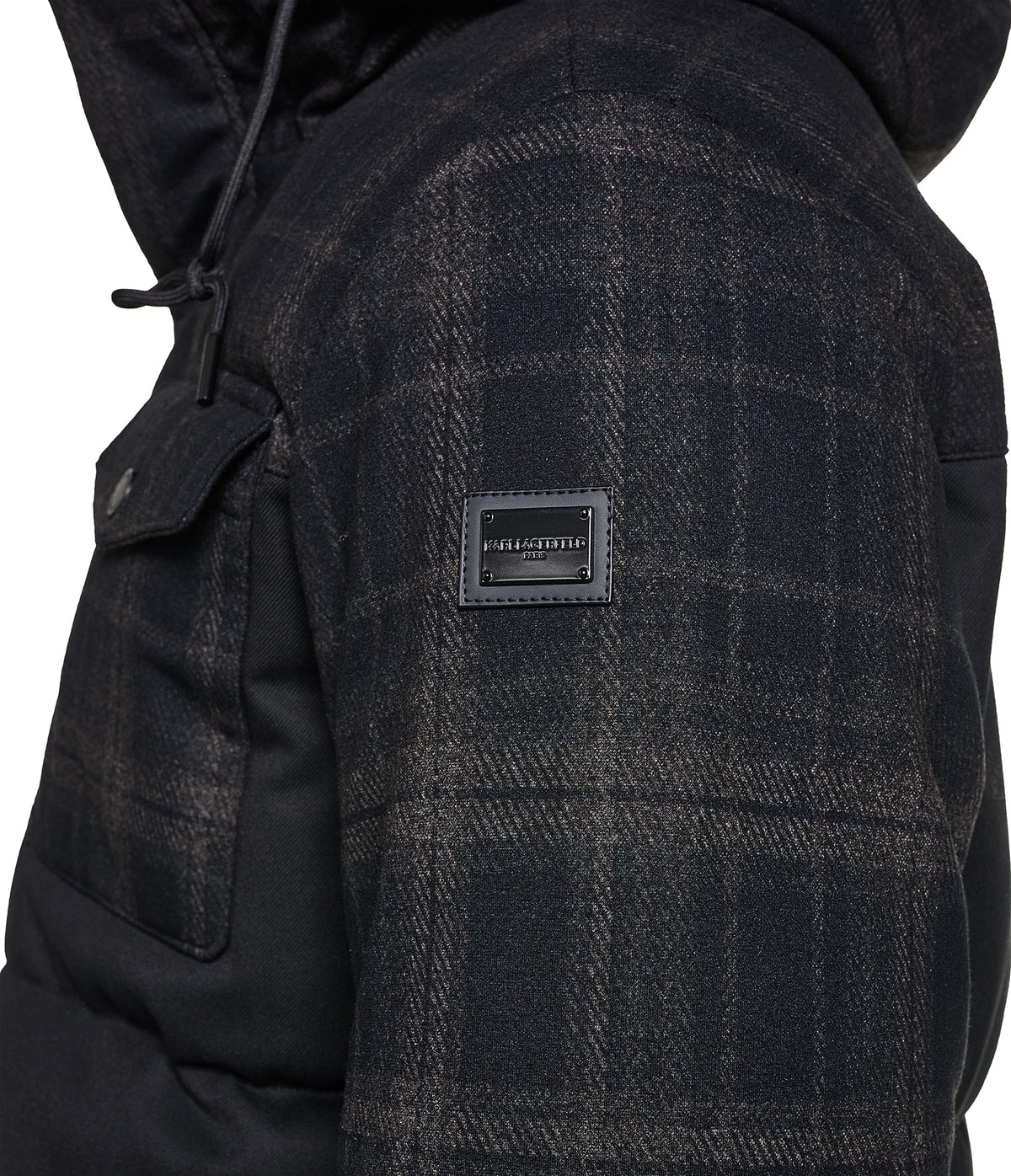 MIXED MEDIA HOODED JACKET VIEW 9 MIXED MEDIA HOODED JACKET VIEW 9