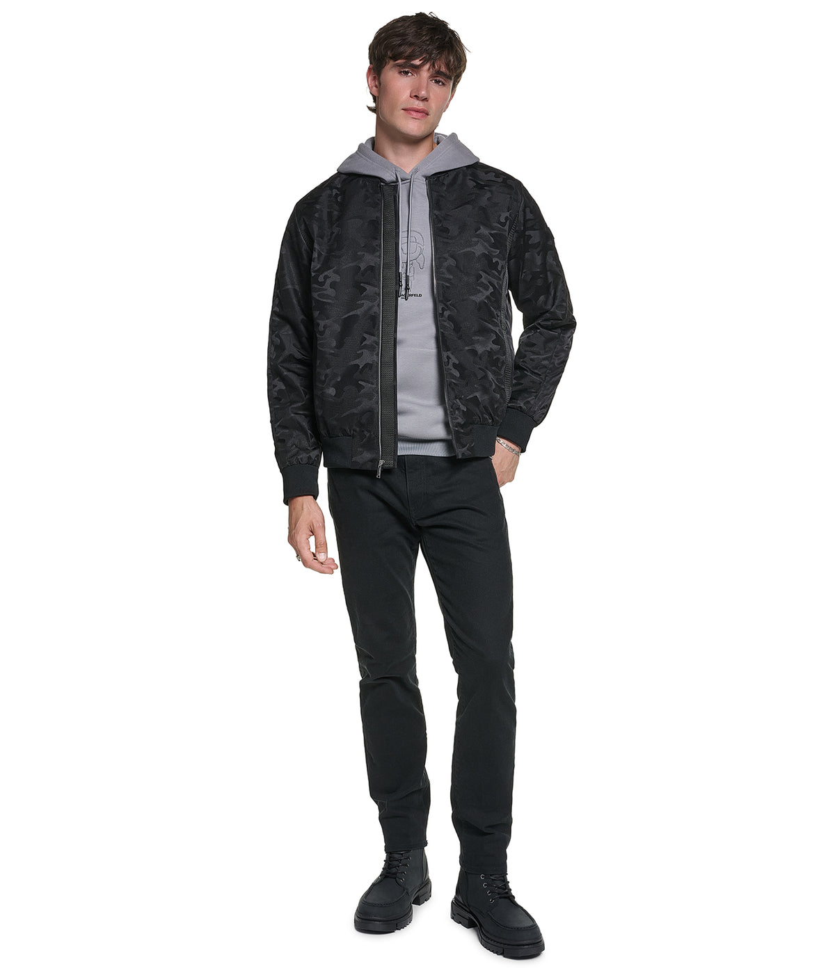 CAMO BOMBER JACKET View 1 | MEN'S FALL COLLECTION CAMO BOMBER JACKET View 1 | MEN'S FALL COLLECTION