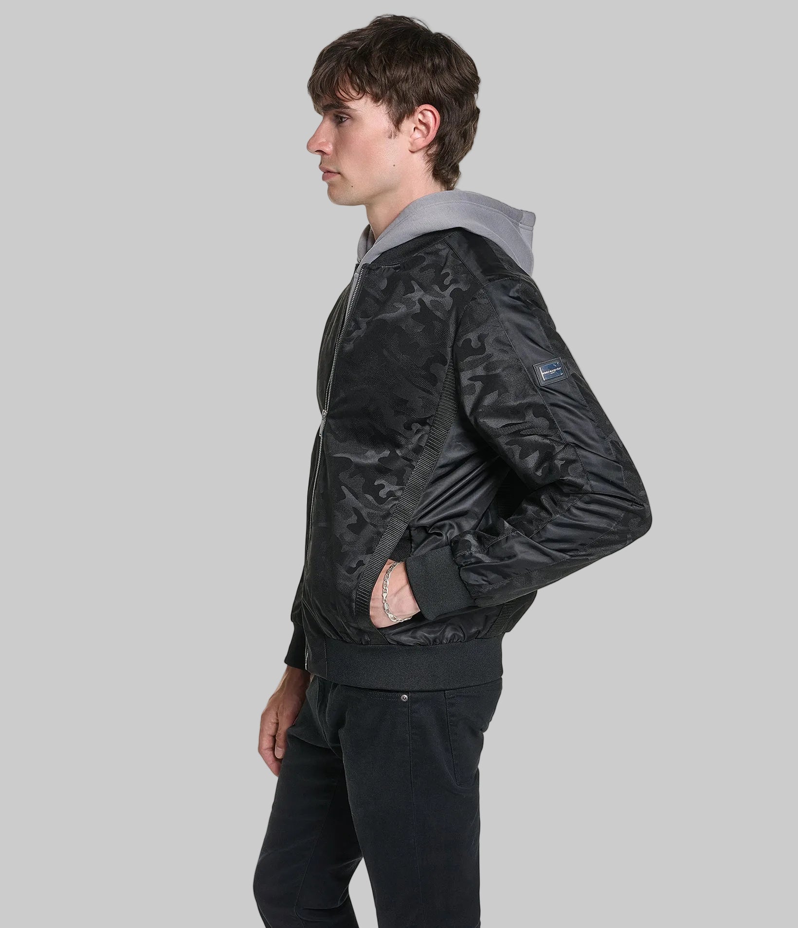 CAMO BOMBER JACKET VIEW 4 CAMO BOMBER JACKET VIEW 4