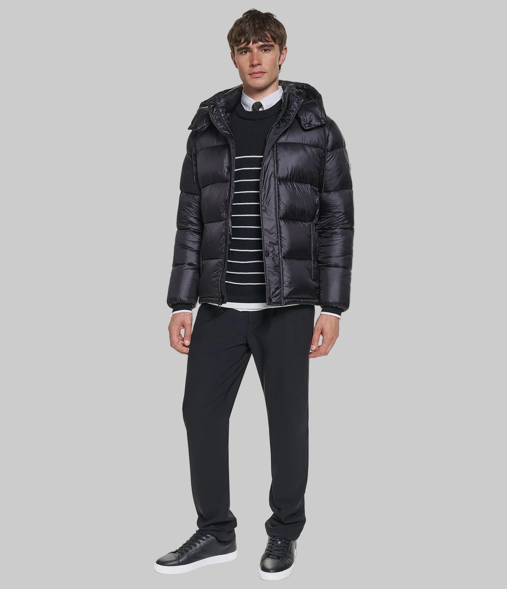 HOODED QUILTED SHORT PUFFER VIEW 4 HOODED QUILTED SHORT PUFFER VIEW 4