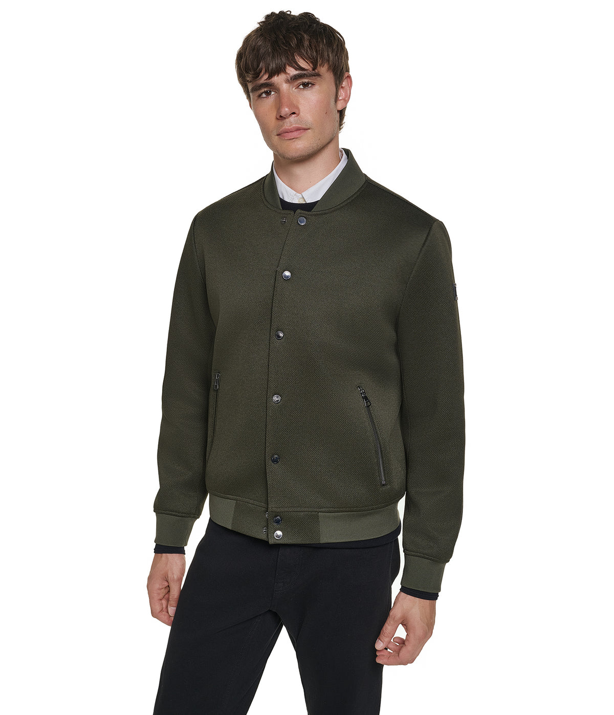 TEXTURED BOMBER JACKET View 1 | Men's Coats & Jackets TEXTURED BOMBER JACKET View 1 | Men's Coats & Jackets