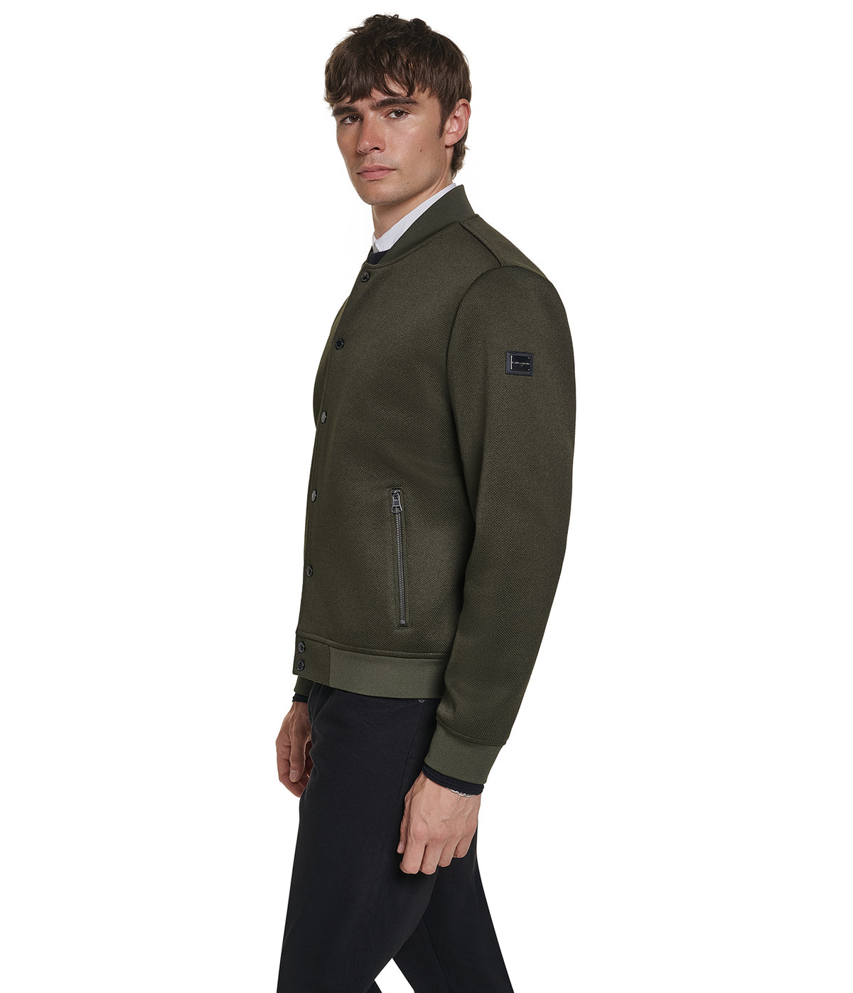 TEXTURED BOMBER JACKET VIEW 3 | Men's Coats & Jackets TEXTURED BOMBER JACKET VIEW 3 | Men's Coats & Jackets