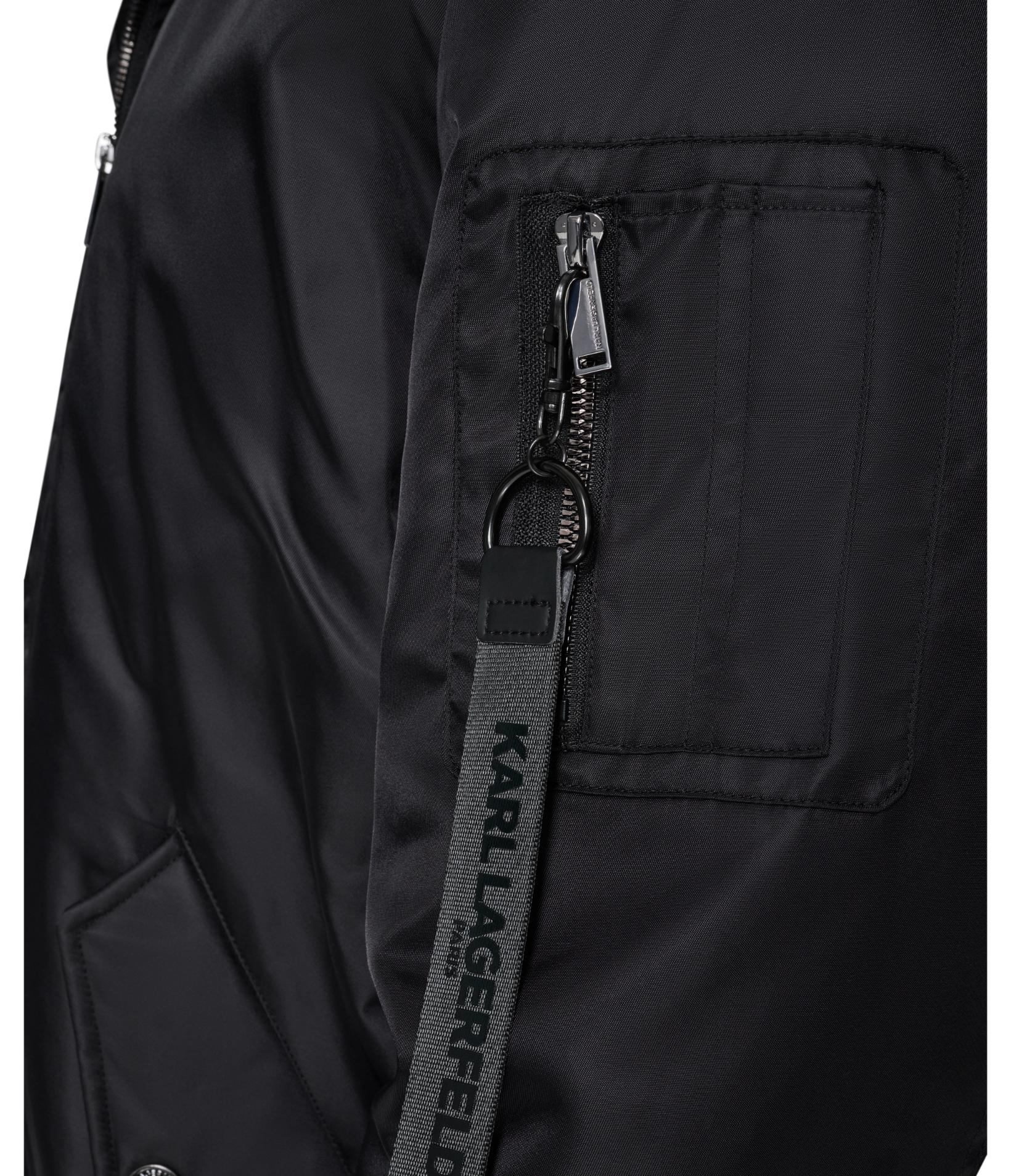 HOODED SIGNATURE LOGO BOMBER JACKET VIEW 8 HOODED SIGNATURE LOGO BOMBER JACKET VIEW 8