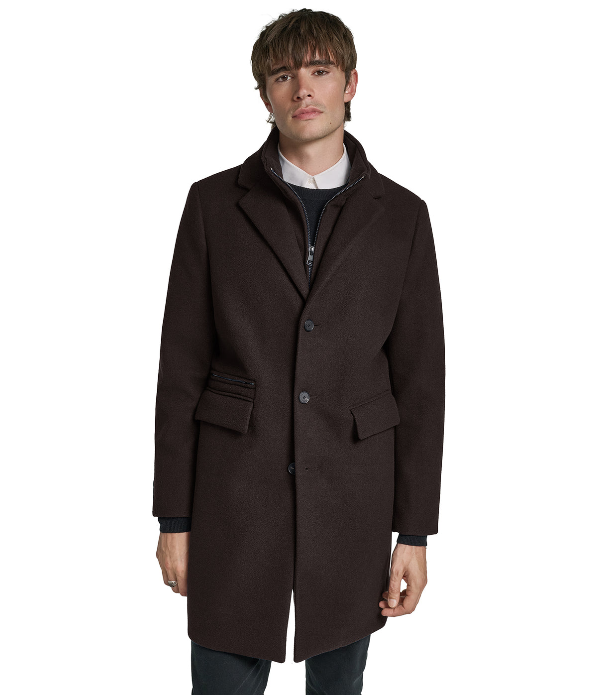 OVERCOAT WITH BIB View 1 | New Men's Arrivals OVERCOAT WITH BIB View 1 | New Men's Arrivals