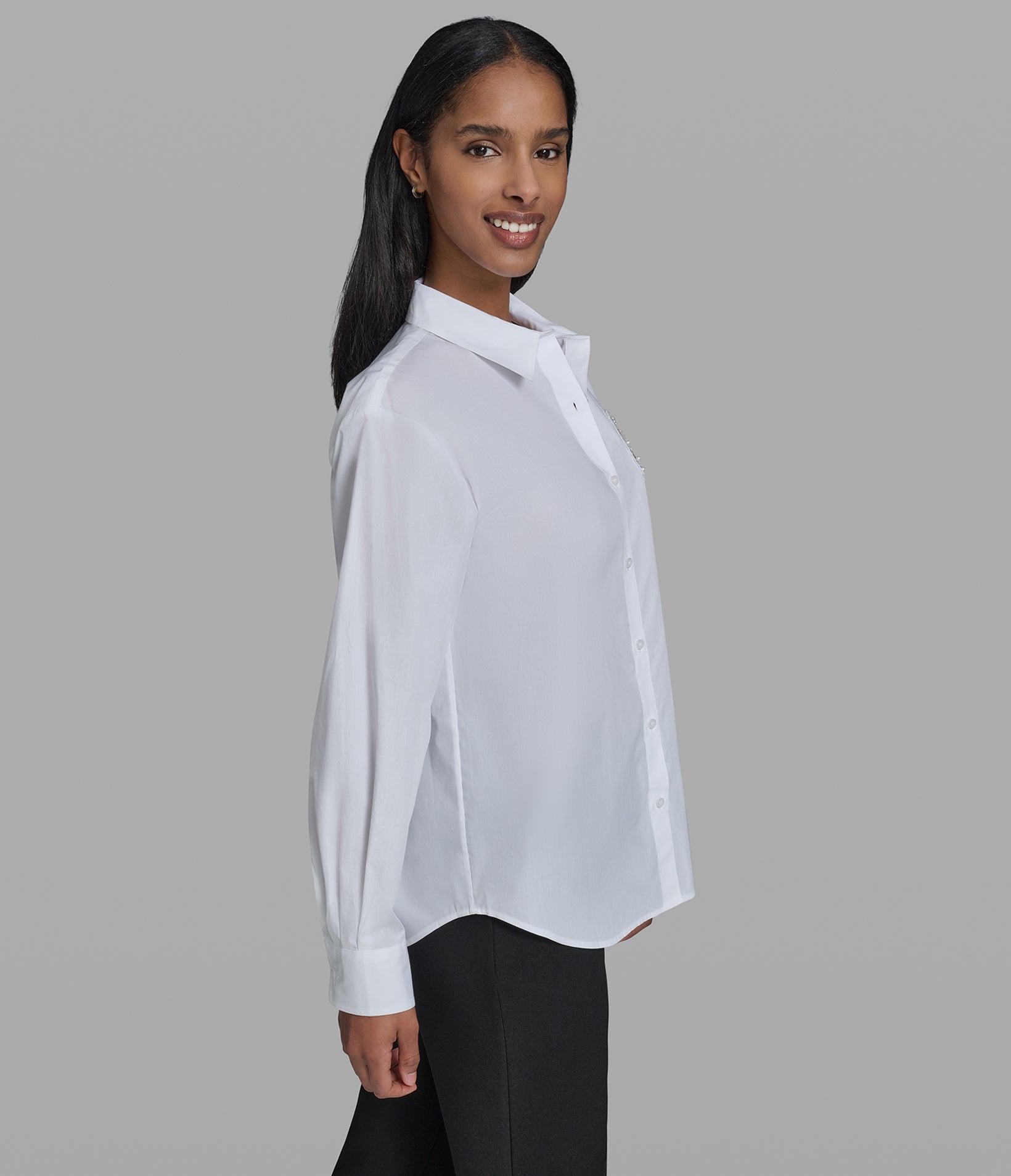 LONG SLEEVE KL VARSITY POPLIN SHIRT VIEW 4 LONG SLEEVE KL VARSITY POPLIN SHIRT VIEW 4