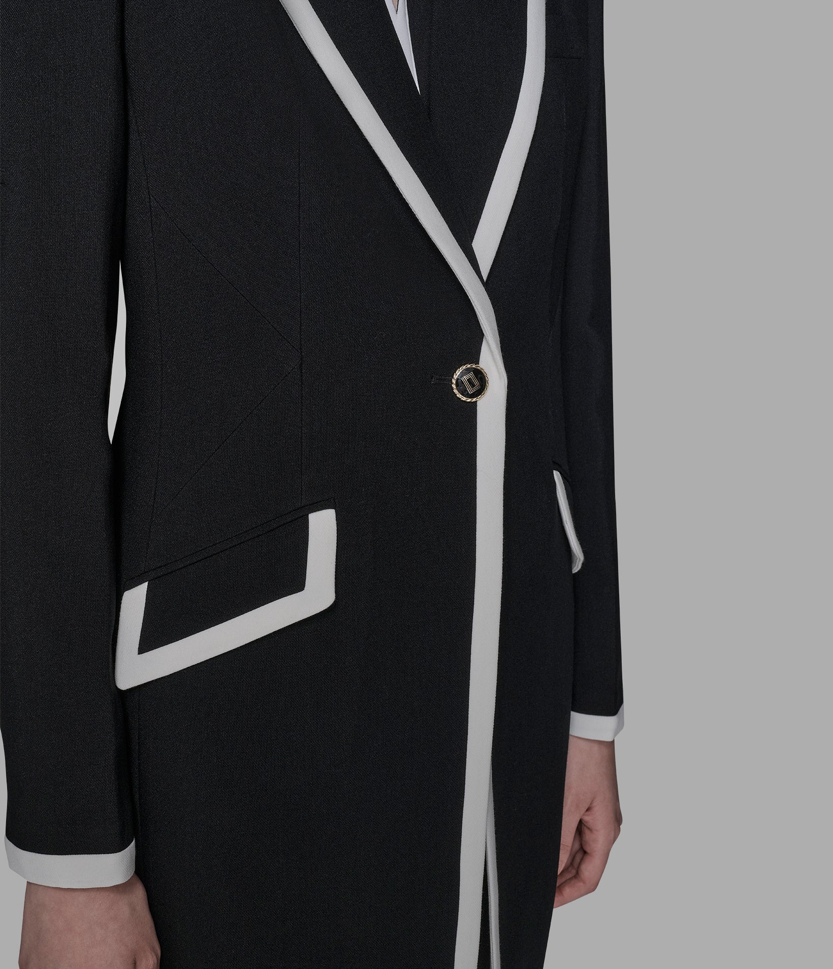 CONTRAST TRIM OVERCOAT VIEW 7 | Women's Clothing CONTRAST TRIM OVERCOAT VIEW 7 | Women's Clothing