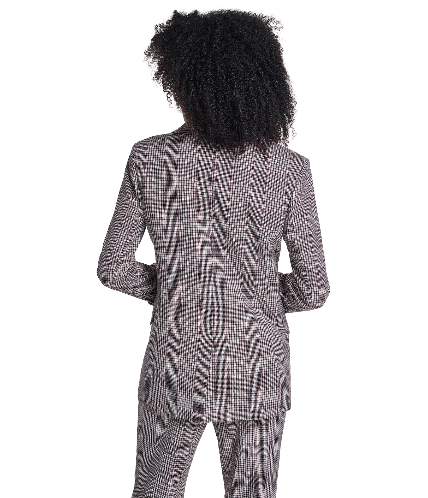 DOUBLE BREASTED PLAID BLAZER VIEW 3 DOUBLE BREASTED PLAID BLAZER VIEW 3