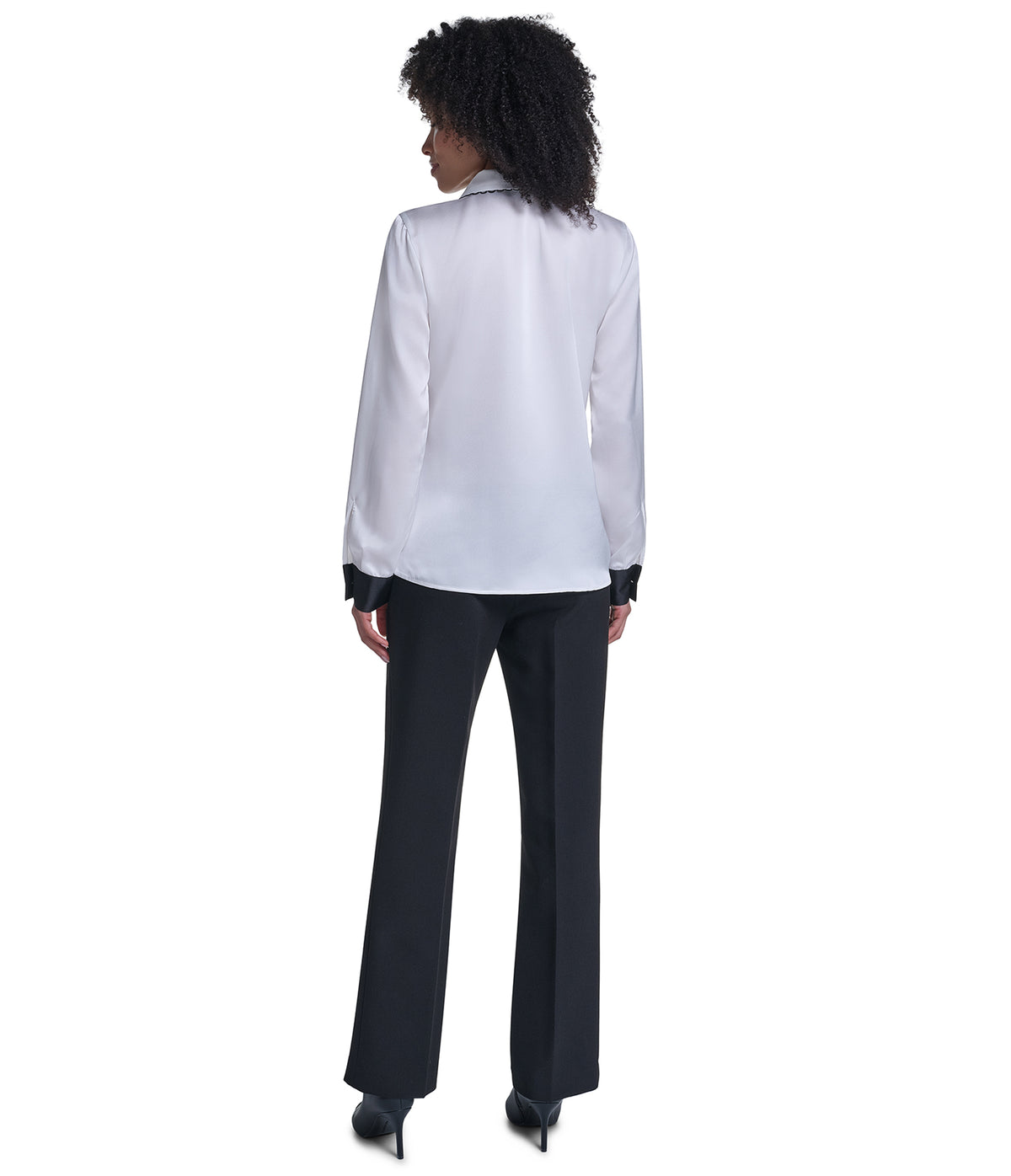 LONG SLEEVE WOVEN TOP WITH EMBOSSED PEARLS VIEW 6 LONG SLEEVE WOVEN TOP WITH EMBOSSED PEARLS VIEW 6