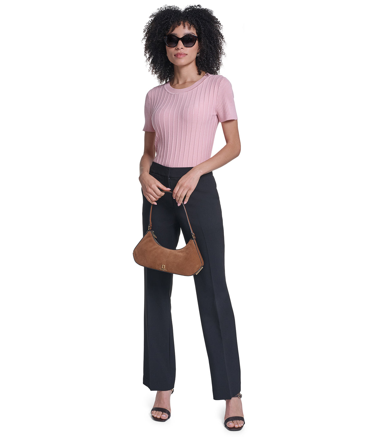 SHORT SLEEVE RIBBED SWEATER VIEW 4 SHORT SLEEVE RIBBED SWEATER VIEW 4